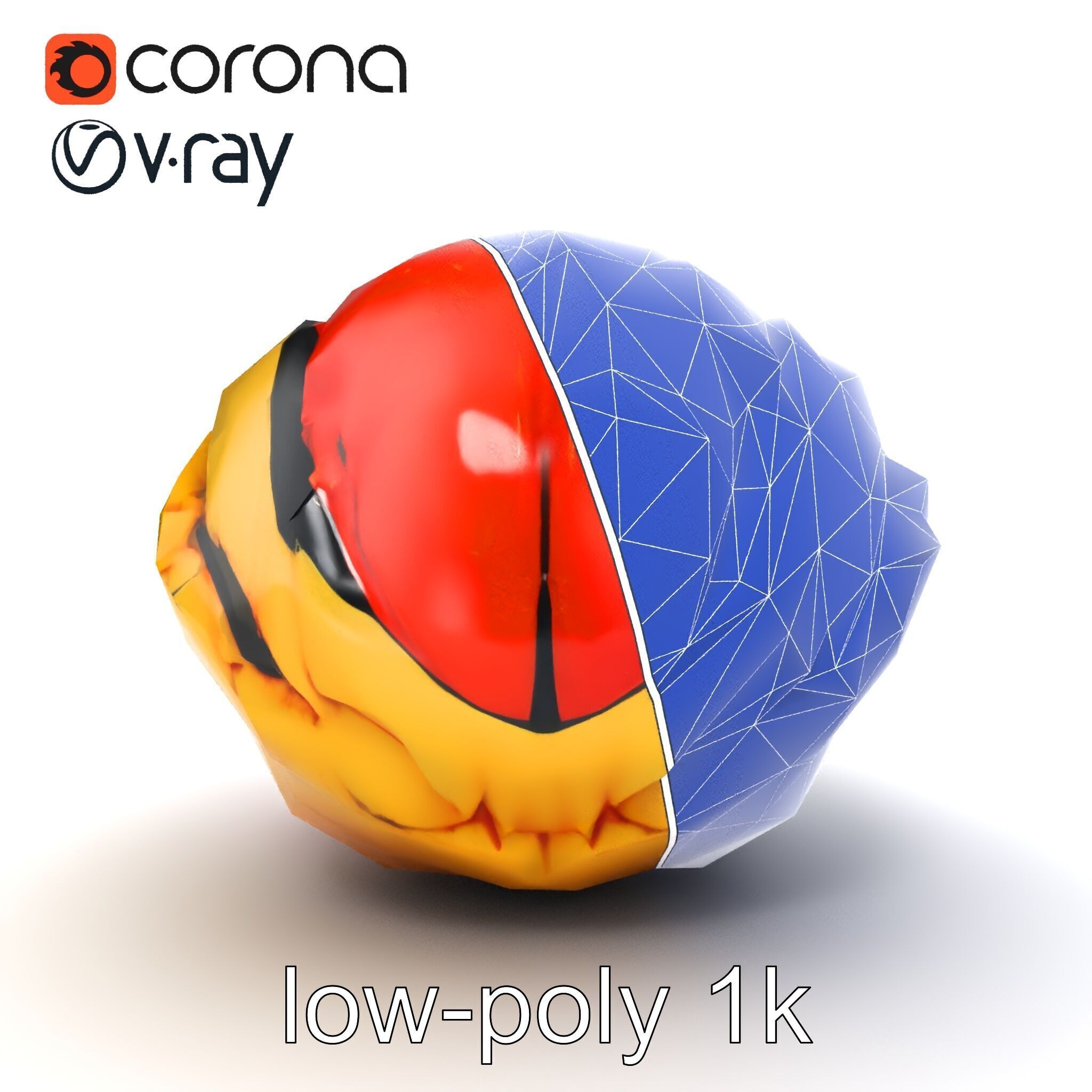 Expressionist Artwork Sculptural Forms model pack Low-poly 3D model_18