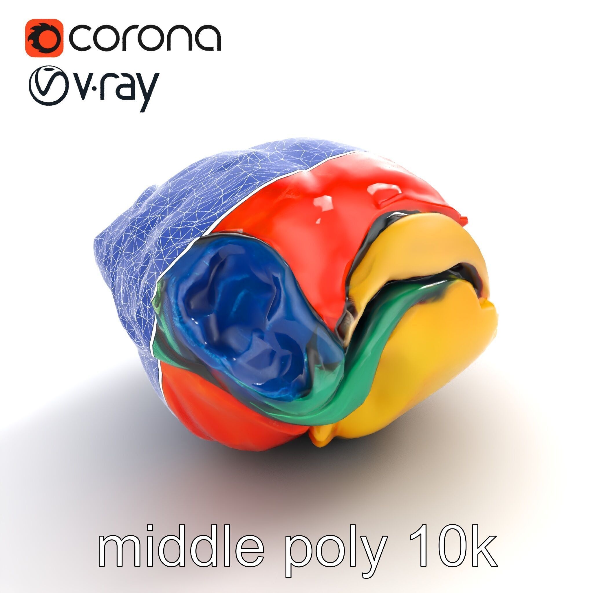 Expressionist Artwork Sculptural Forms model pack Low-poly 3D model_13