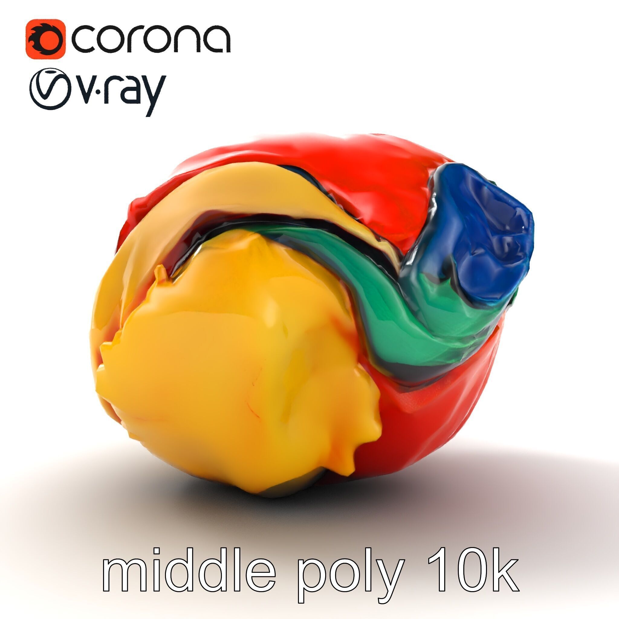 Expressionist Artwork Sculptural Forms model pack Low-poly 3D model_25