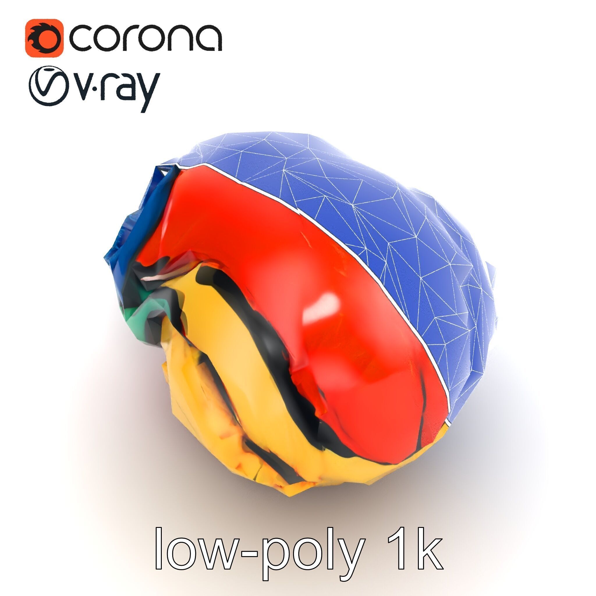 Expressionist Artwork Sculptural Forms model pack Low-poly 3D model_22