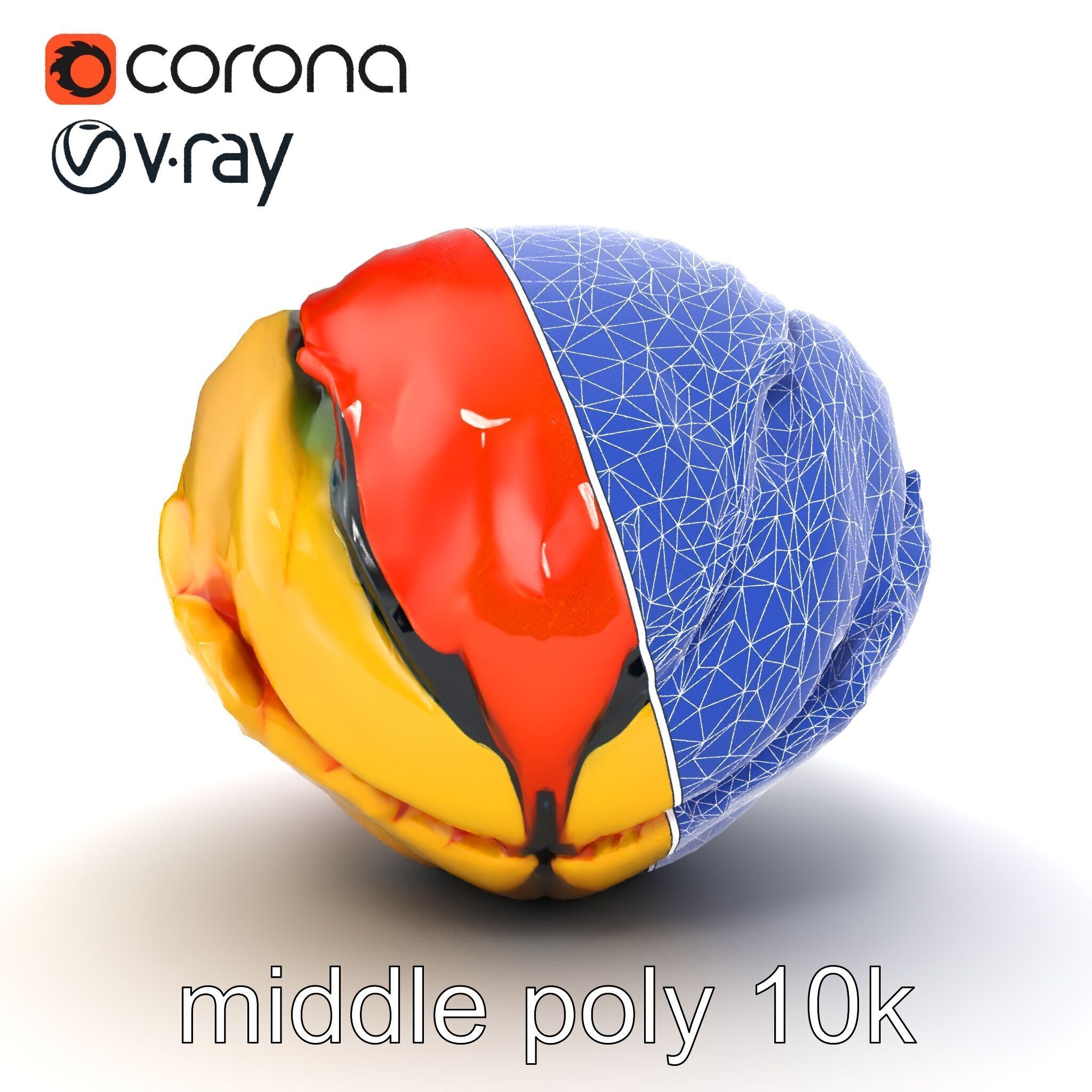 Expressionist Artwork Sculptural Forms model pack Low-poly 3D model_19