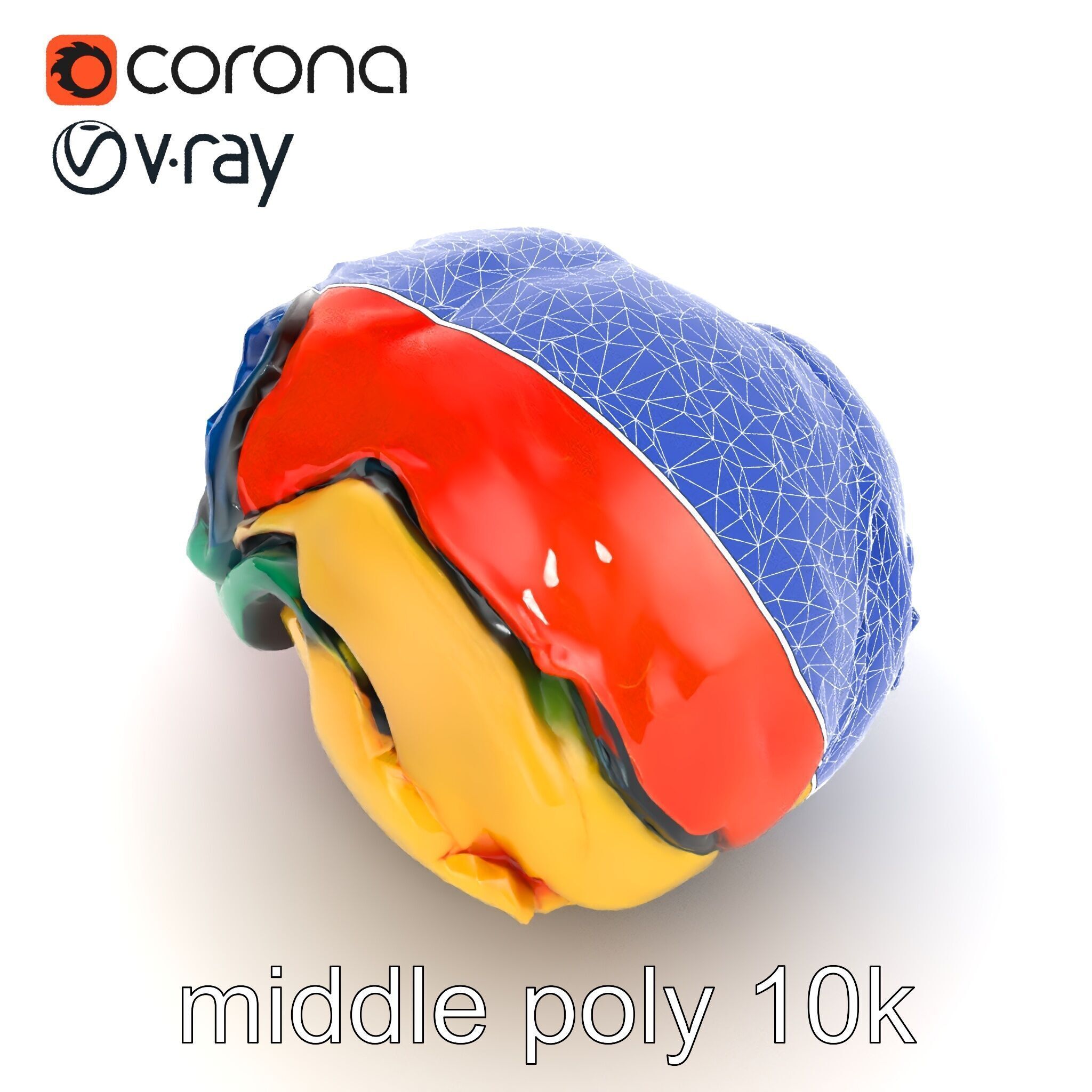 Expressionist Artwork Sculptural Forms model pack Low-poly 3D model_23