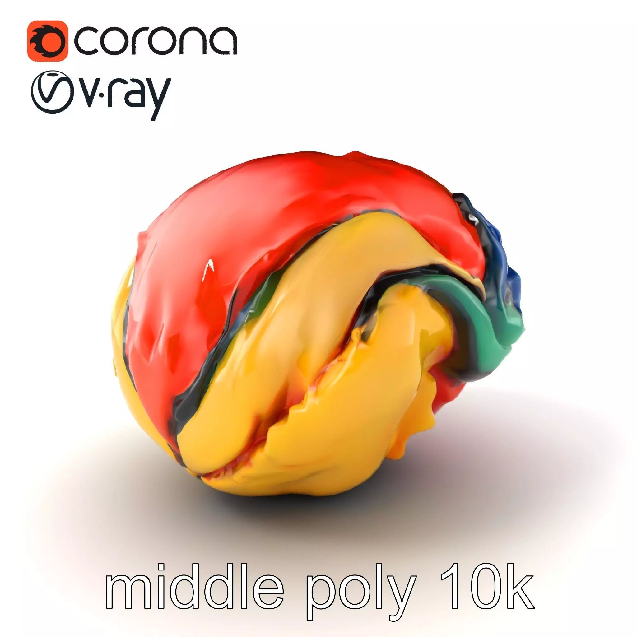 Expressionist Artwork Sculptural Forms model pack Low-poly 3D model_0