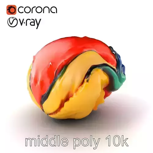 Expressionist Artwork Sculptural Forms model pack Low-poly 3D model