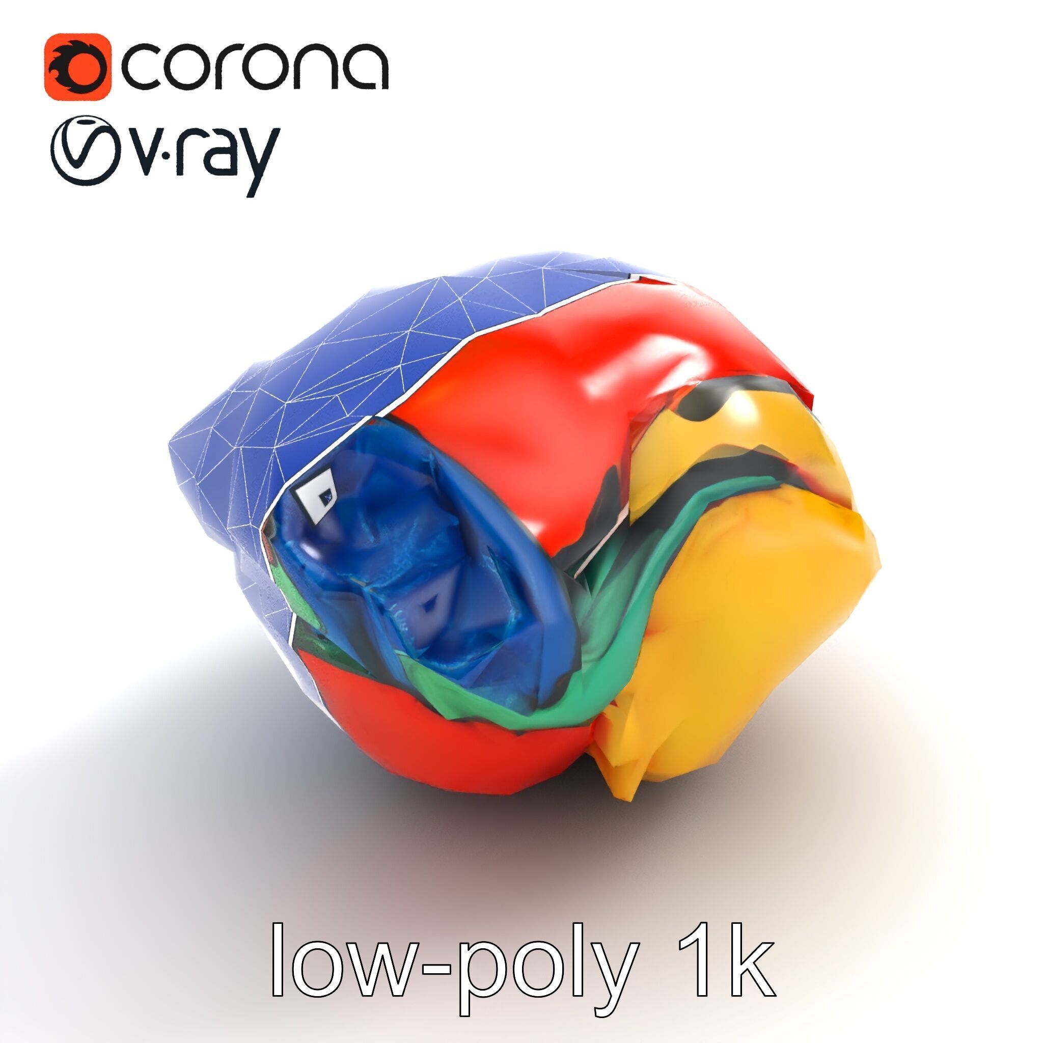 Expressionist Artwork Sculptural Forms model pack Low-poly 3D model_26