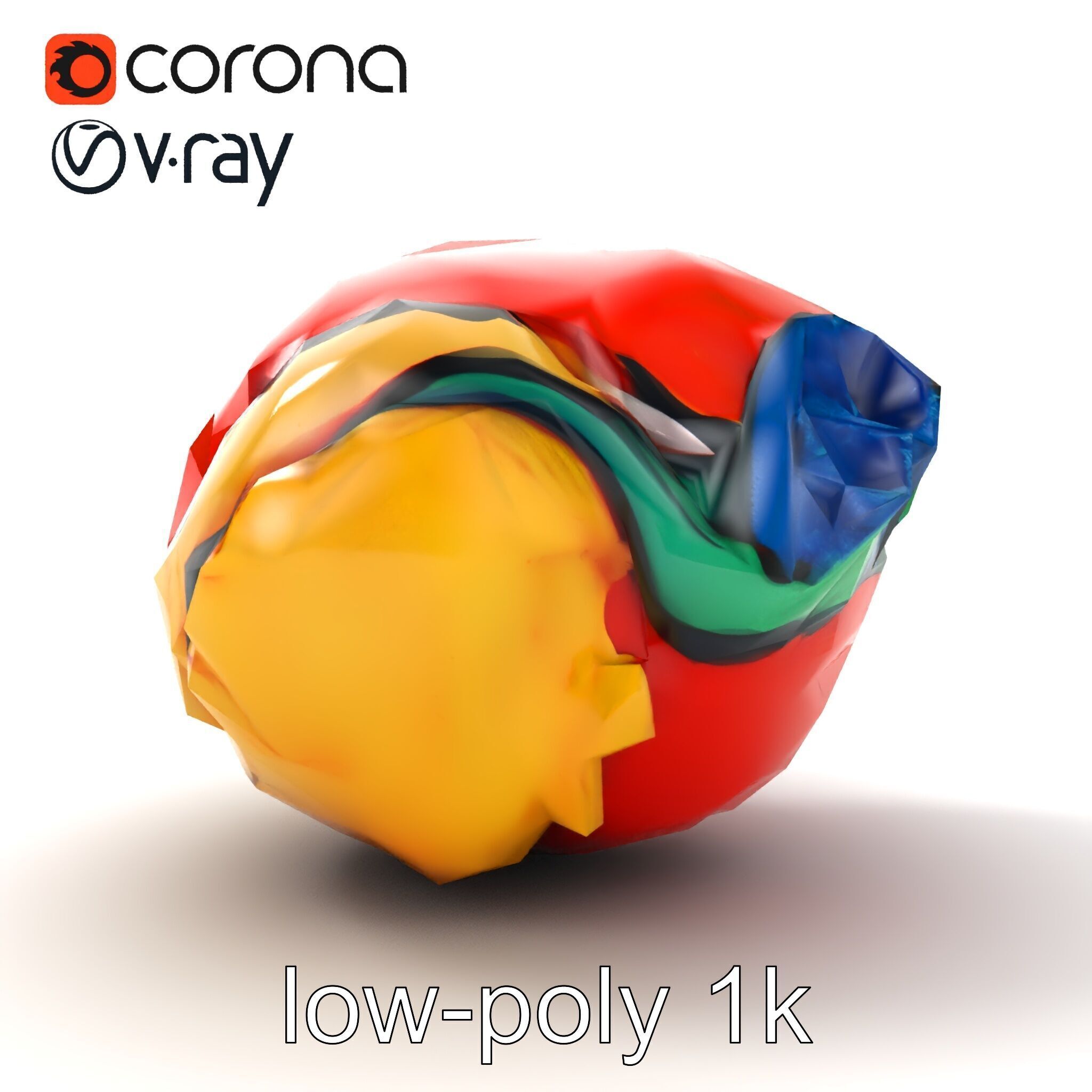 Expressionist Artwork Sculptural Forms model pack Low-poly 3D model_27