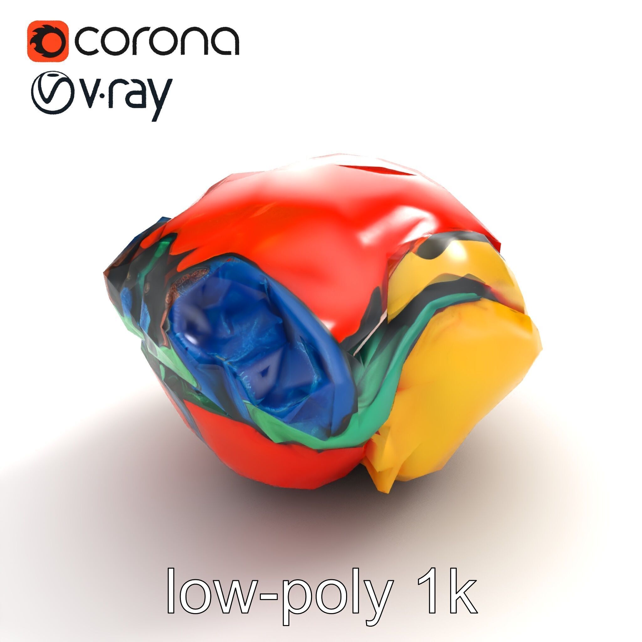 Expressionist Artwork Sculptural Forms model pack Low-poly 3D model_8