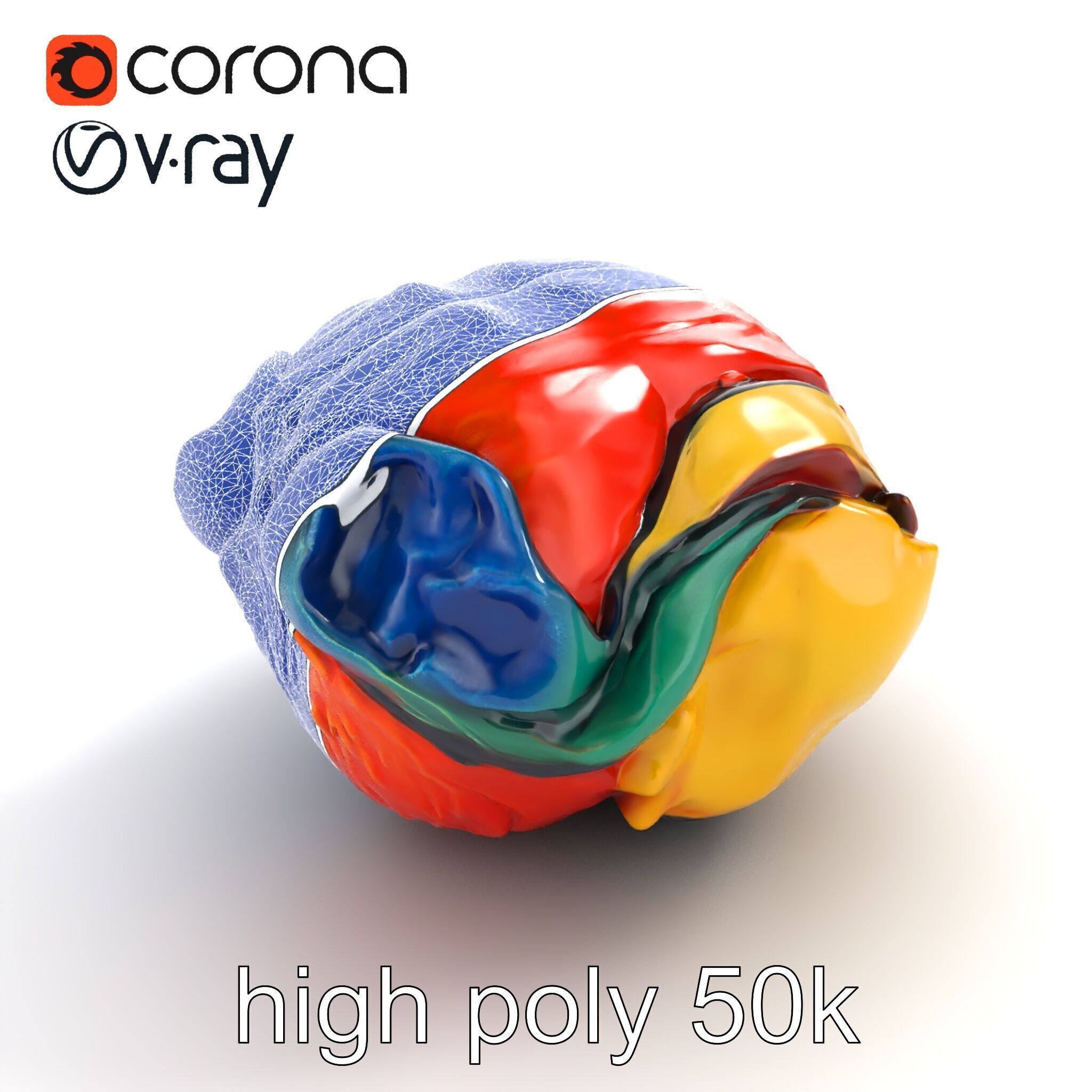 Expressionist Artwork Sculptural Forms model pack Low-poly 3D model_30