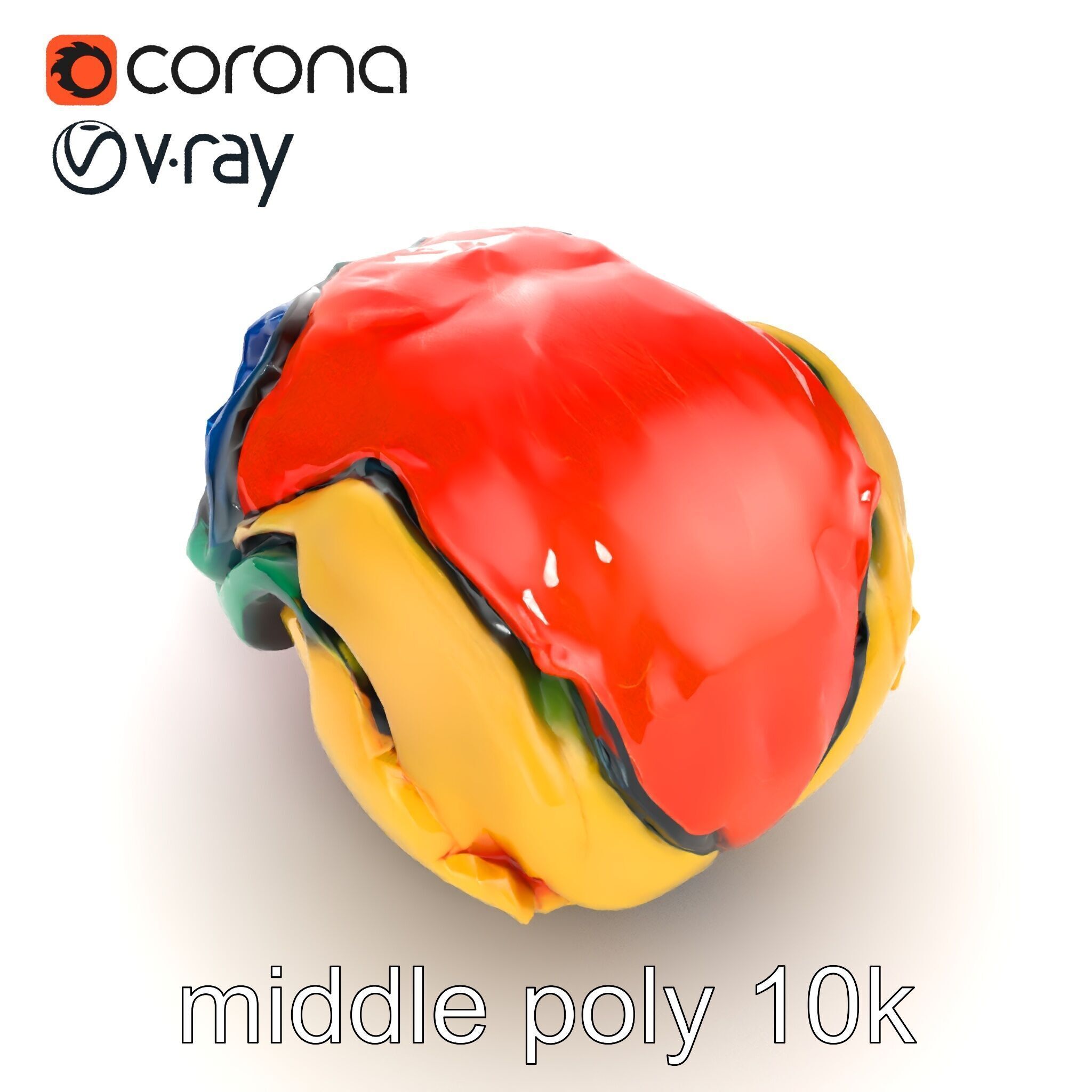 Expressionist Artwork Sculptural Forms model pack Low-poly 3D model_24