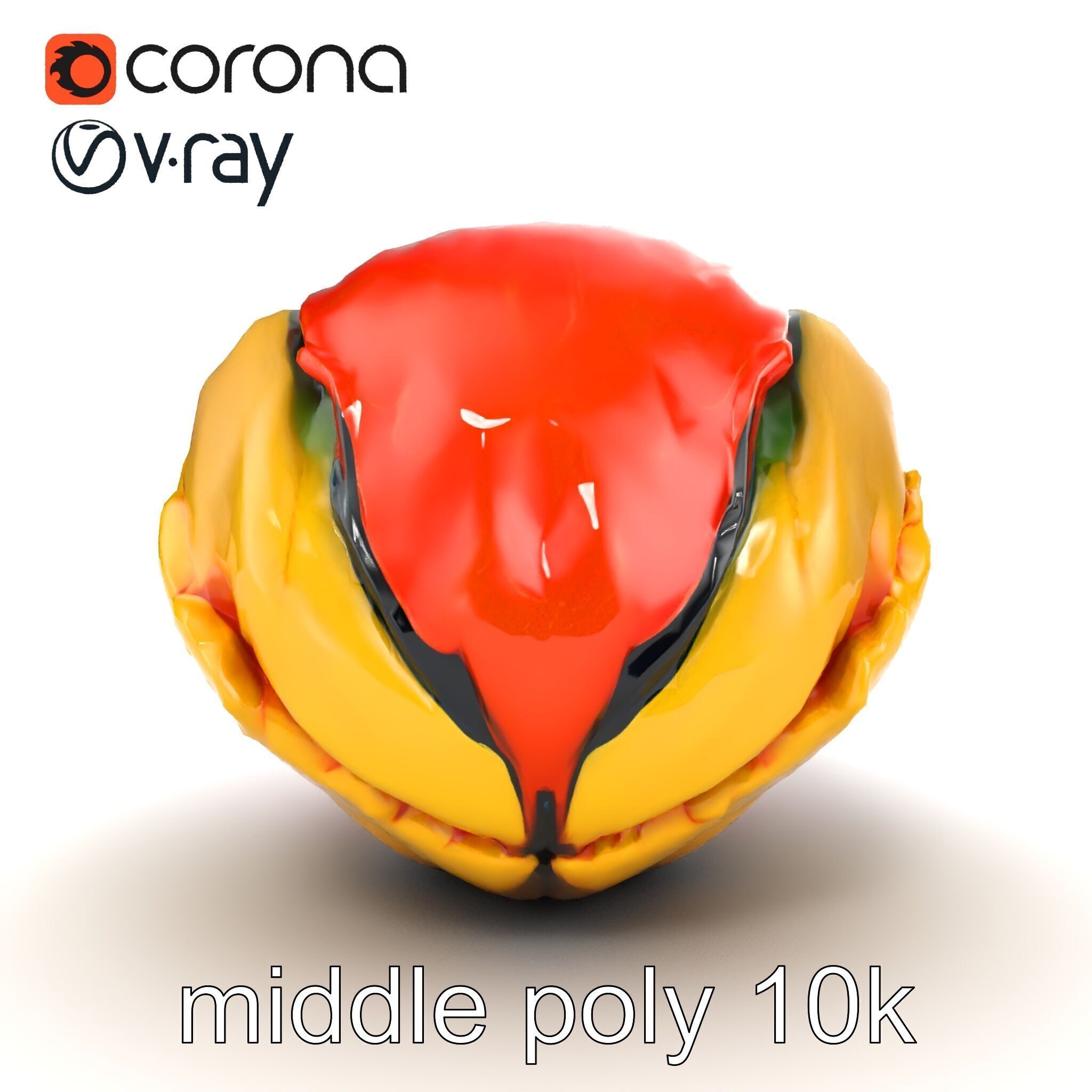 Expressionist Artwork Sculptural Forms model pack Low-poly 3D model_16