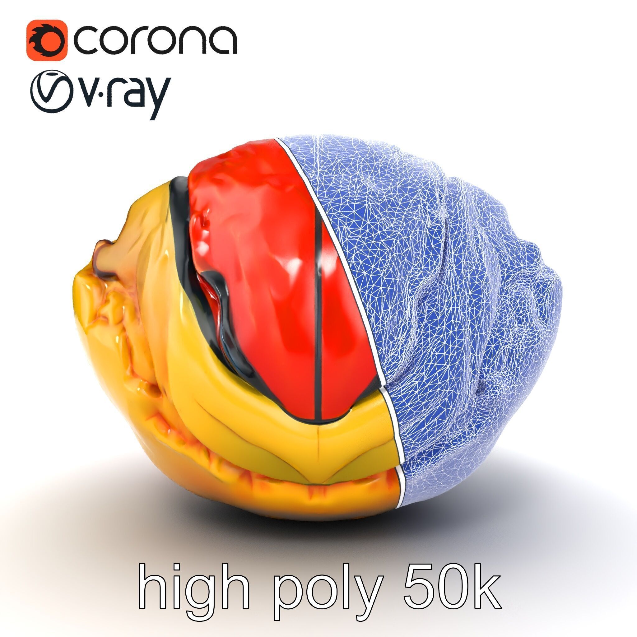 Expressionist Artwork Sculptural Forms model pack Low-poly 3D model_21