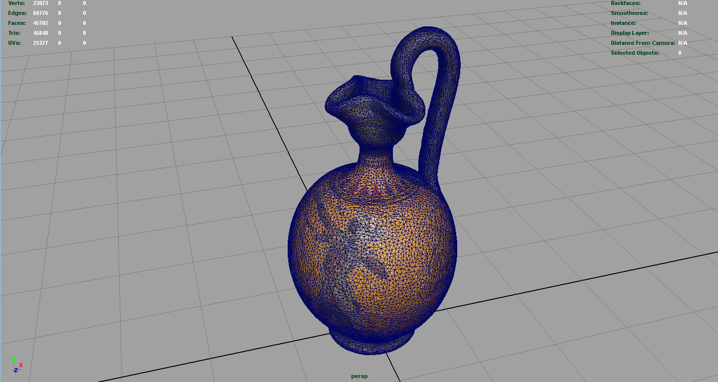 Greek Vase 5 Low-poly 3D model_5