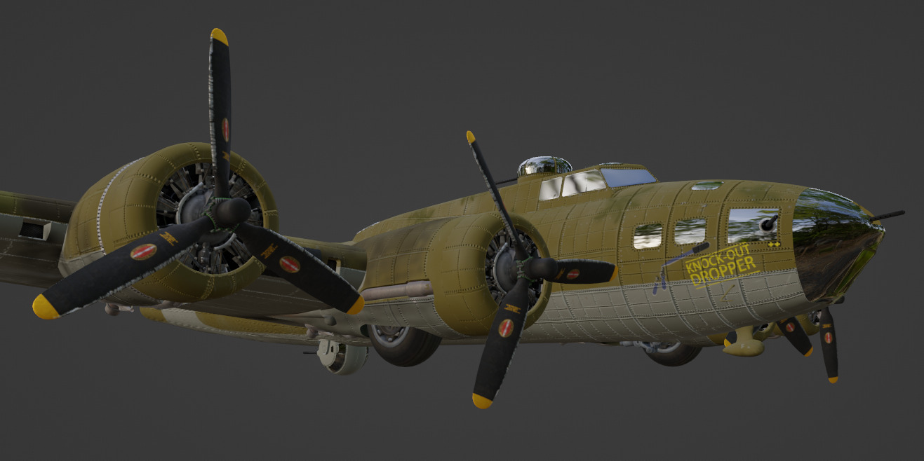 B-17F Flying Fortress Knockout Dropper 3D model_7