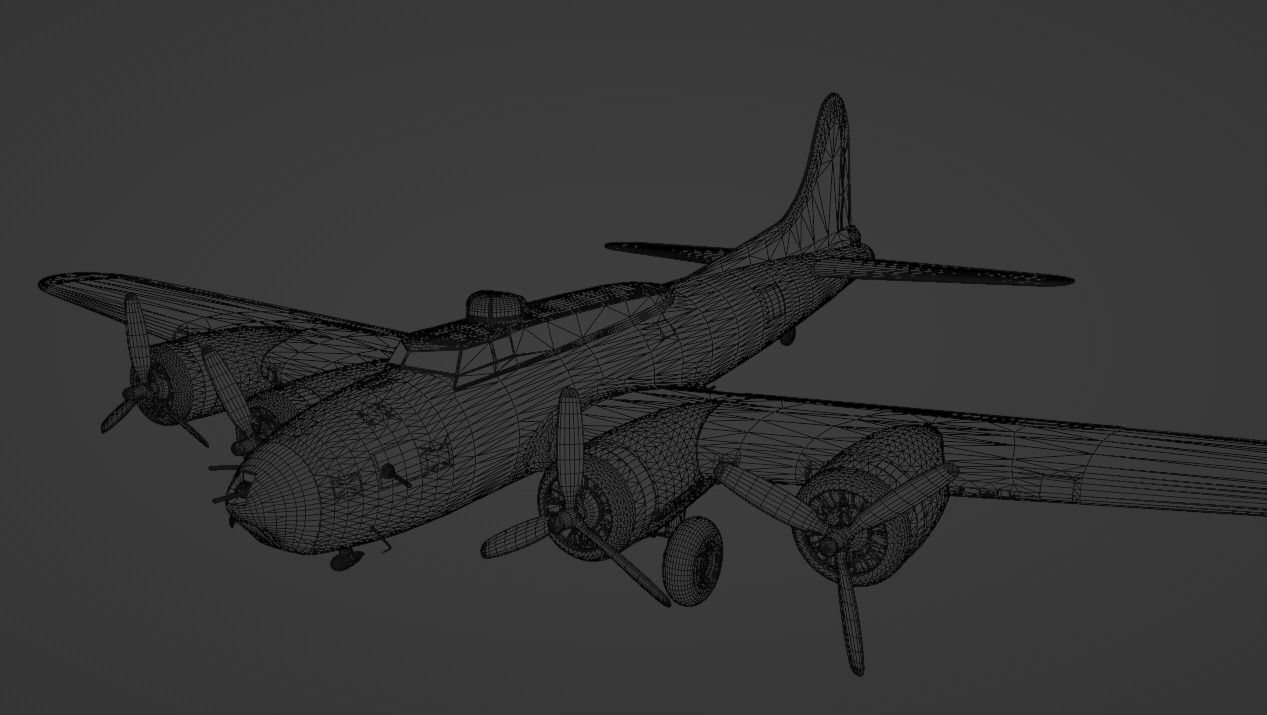 B-17F Flying Fortress Knockout Dropper 3D model_8