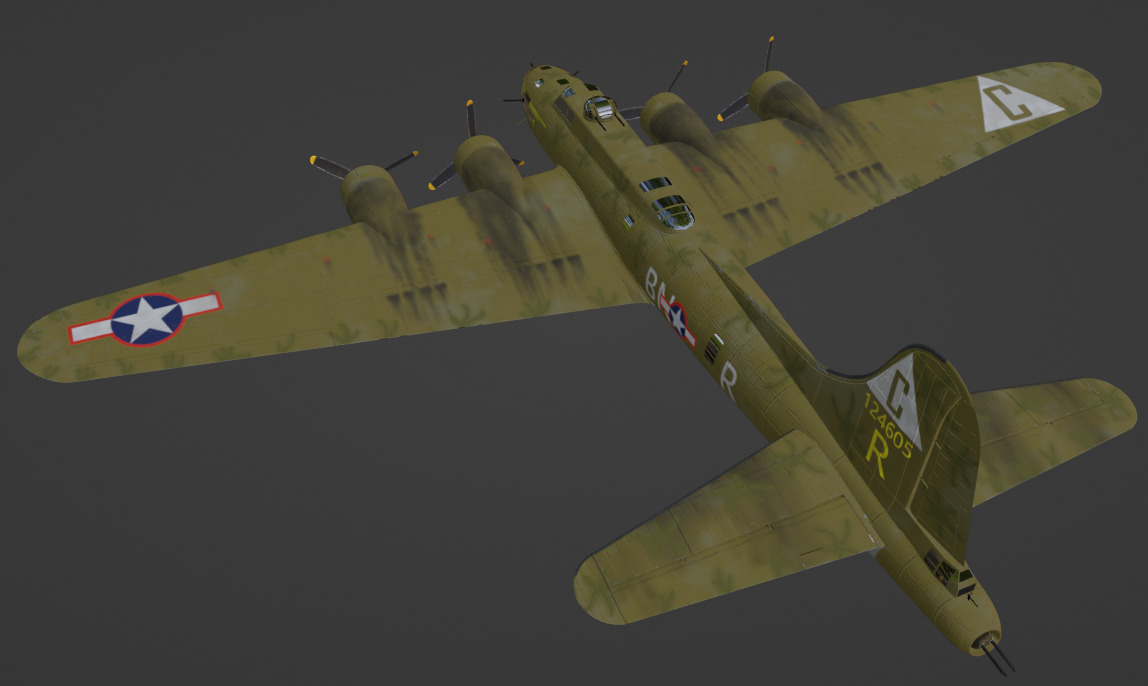 B-17F Flying Fortress Knockout Dropper 3D model_6