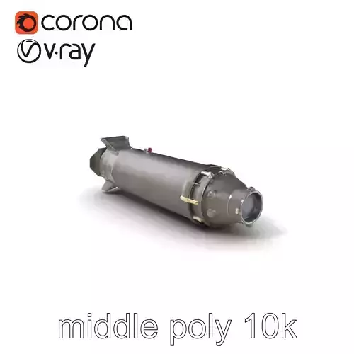 Bunker Buster Bomb Steel Exterior model pack