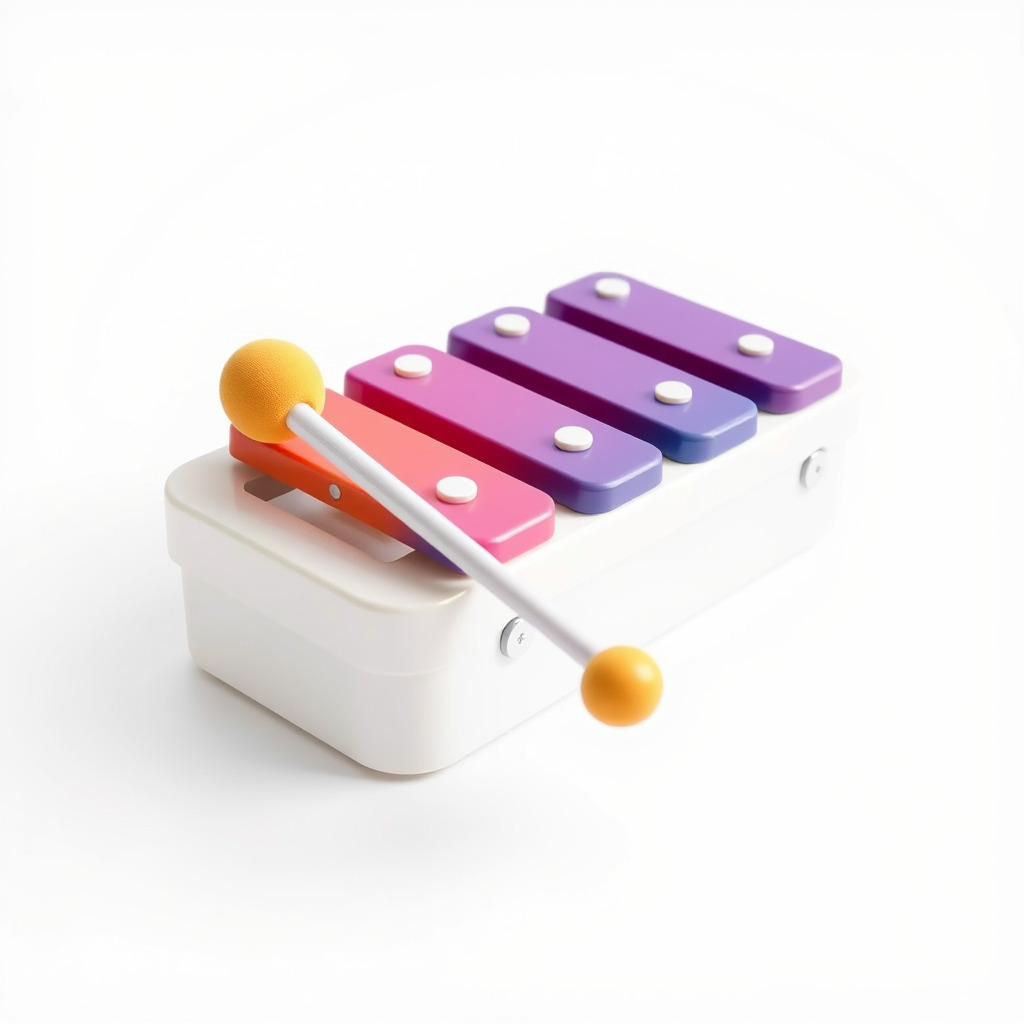 Soft-Touch Plastic Xylophone Kids Model Pack Low-poly 3D model_3