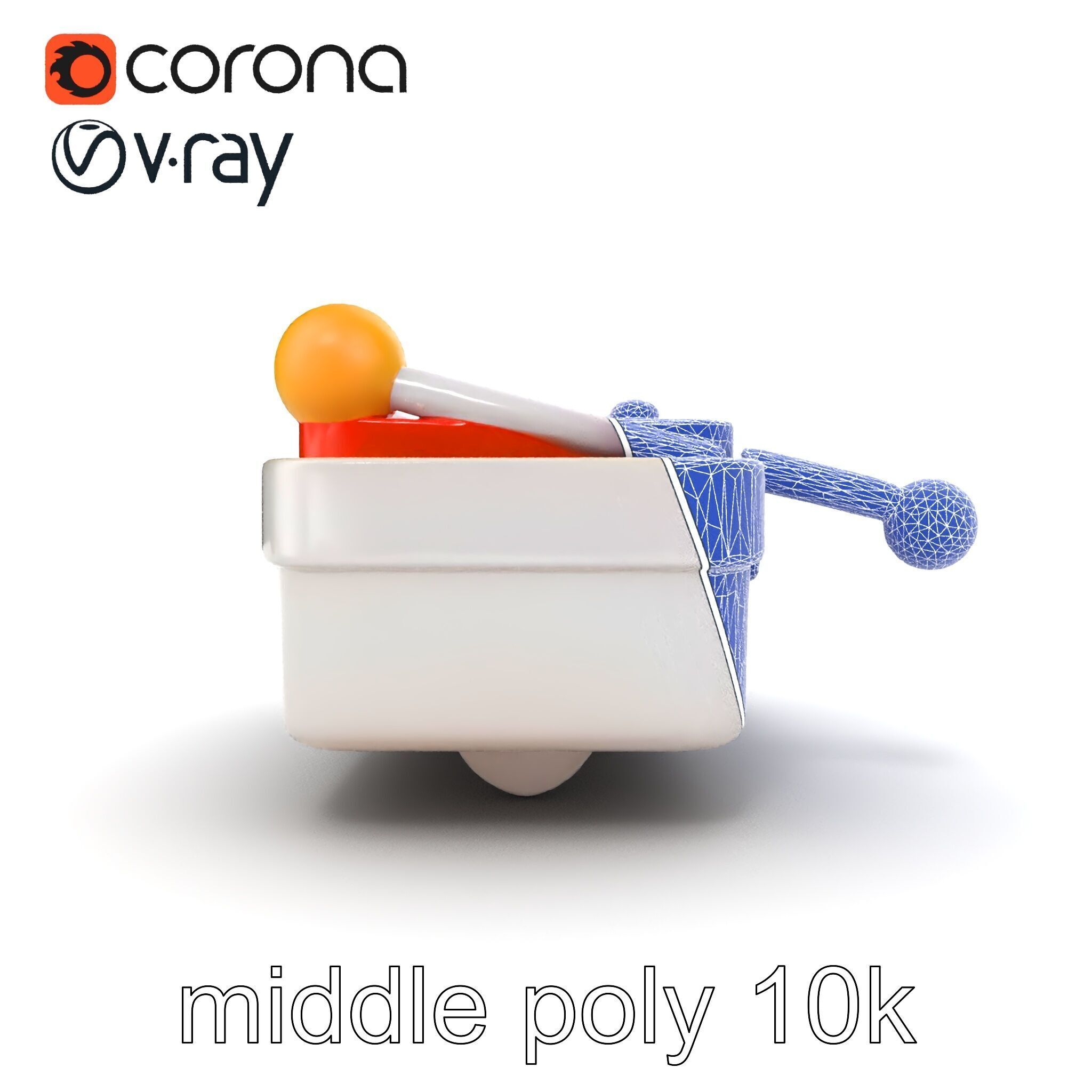 Soft-Touch Plastic Xylophone Kids Model Pack Low-poly 3D model_22