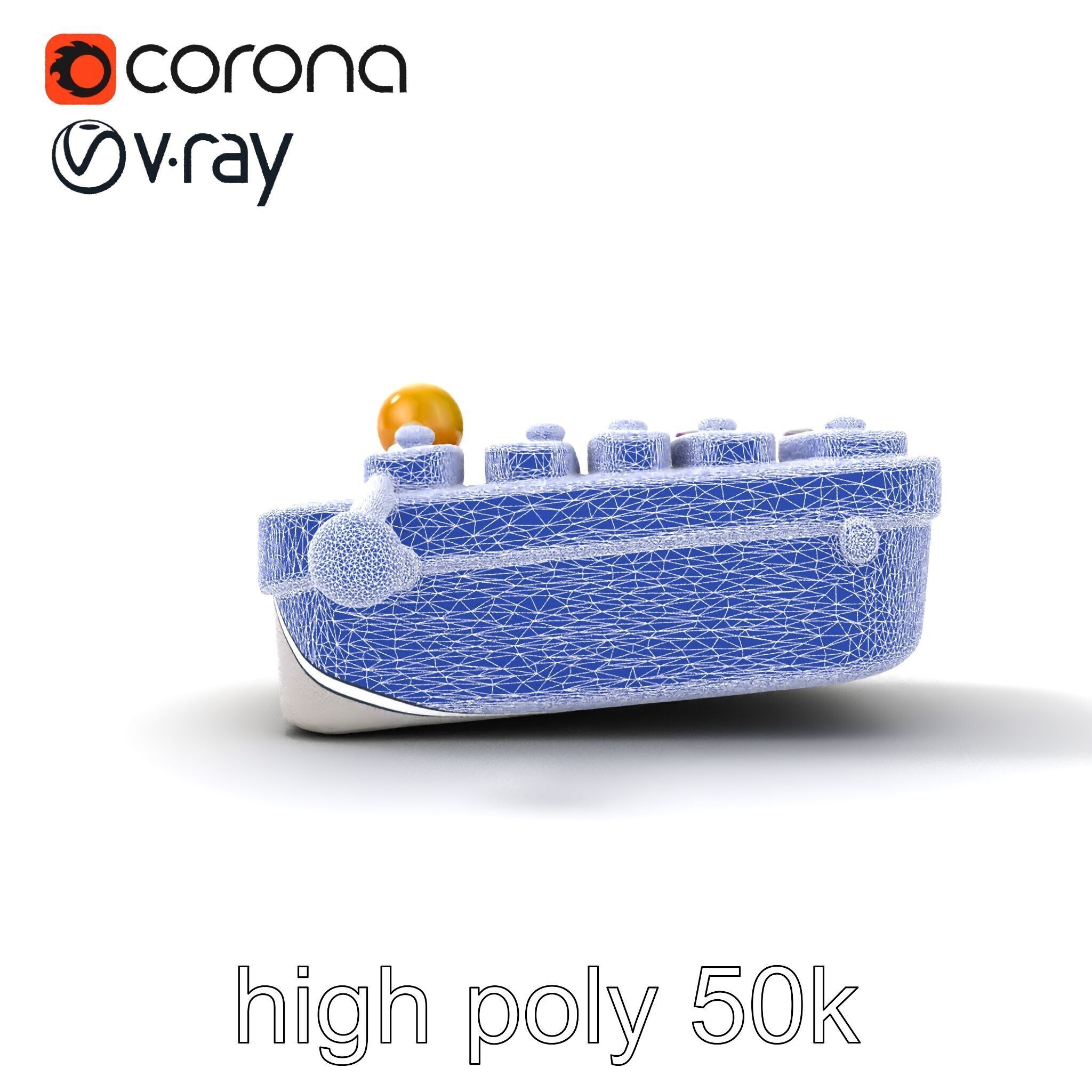 Soft-Touch Plastic Xylophone Kids Model Pack Low-poly 3D model_28