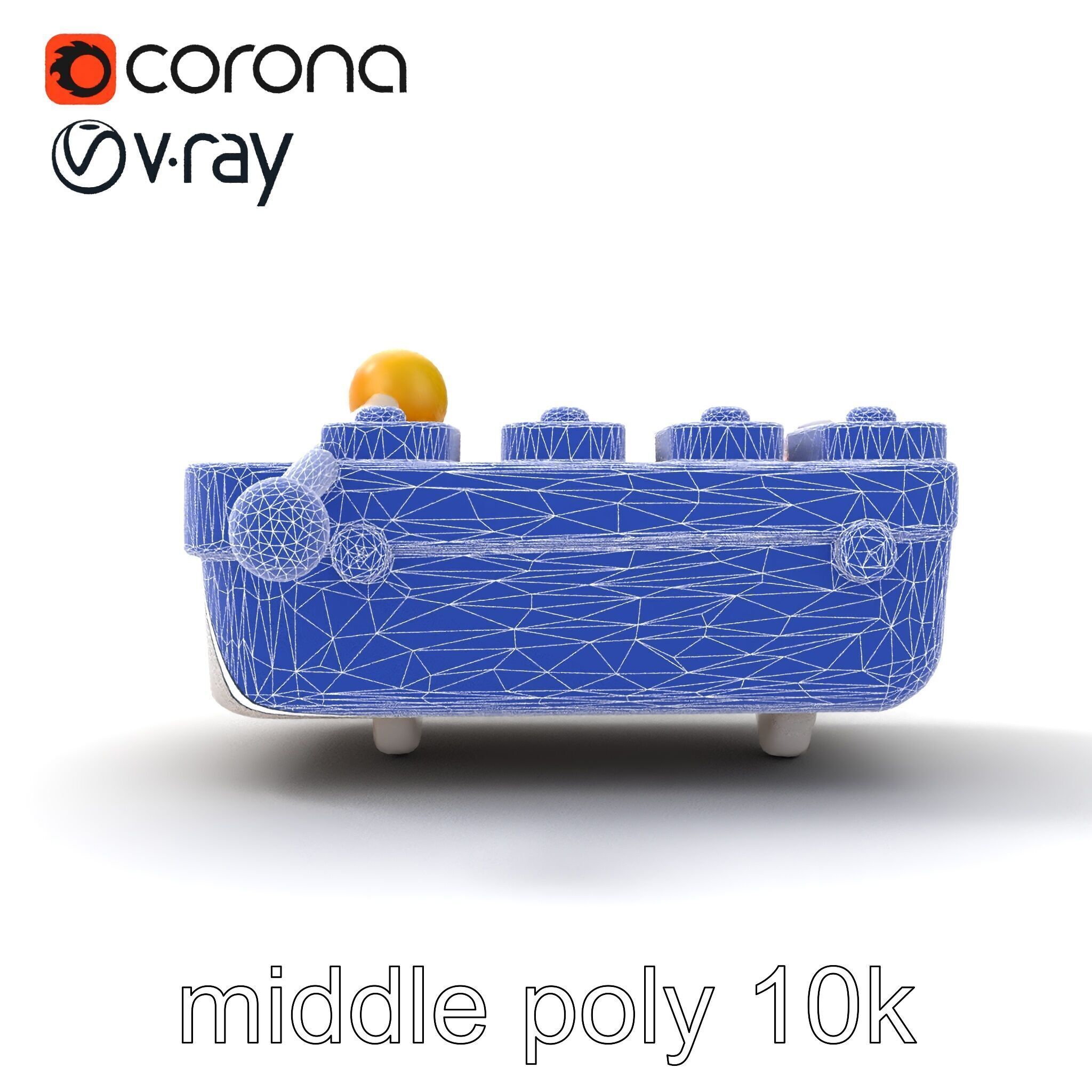 Soft-Touch Plastic Xylophone Kids Model Pack Low-poly 3D model_29