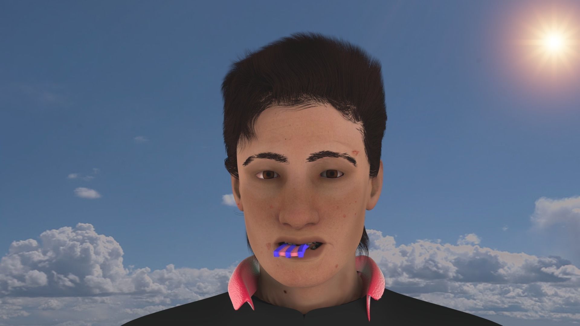 Male young boy 3D model