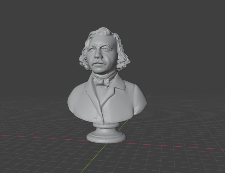 Louis Daguerre 3D print model_1