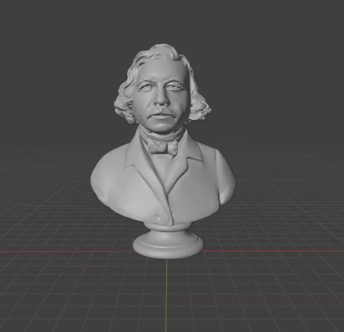 Louis Daguerre 3D print model_0