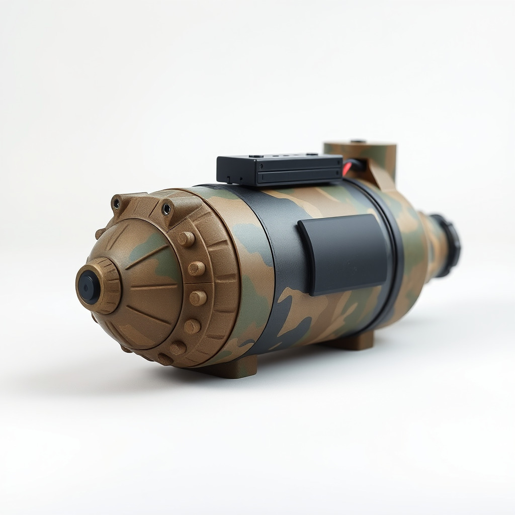 Smart Bomb GPS Module Camo Surface model pack Low-poly 3D model_3