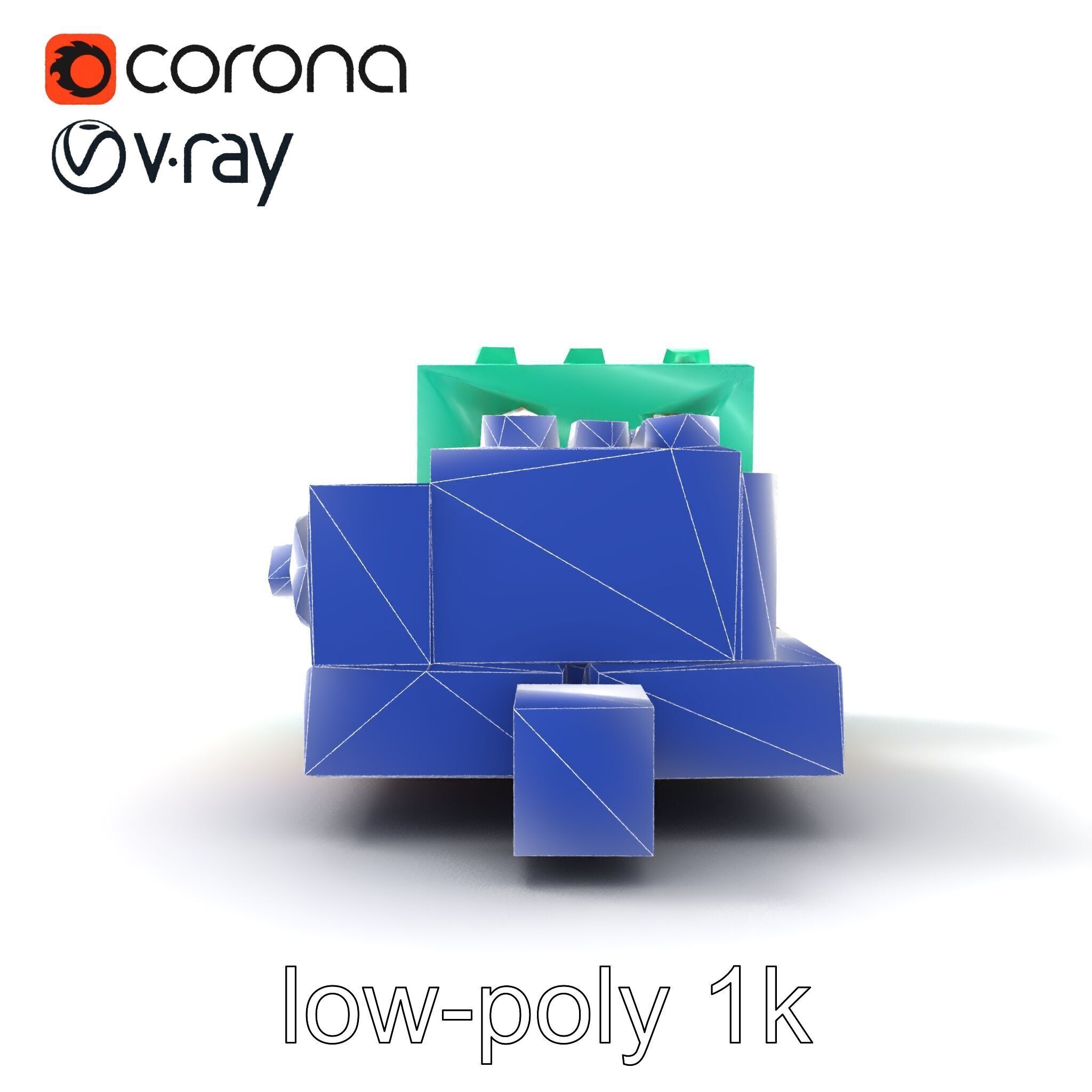 Colorful Building Block Set for Kids model pack Texture_20