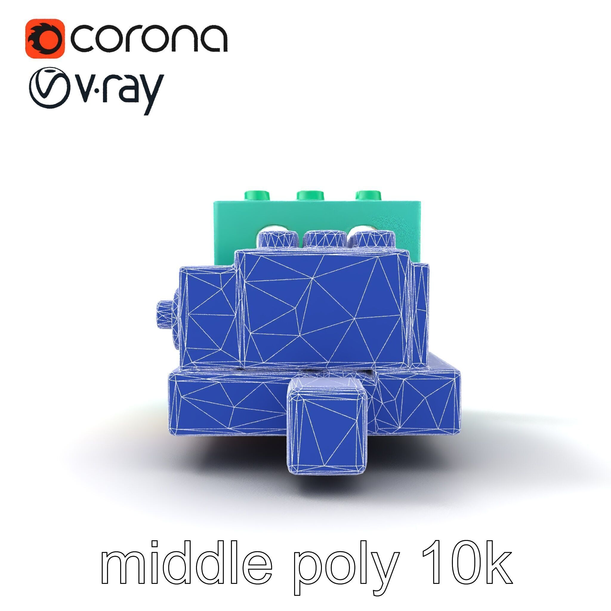 Colorful Building Block Set for Kids model pack Texture_30