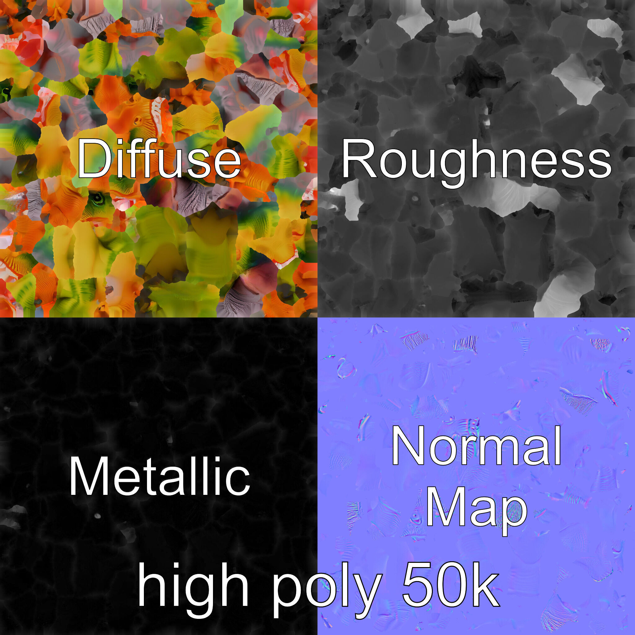 Colorful Dinosaur Figurines Collection model pack Low-poly 3D model_3