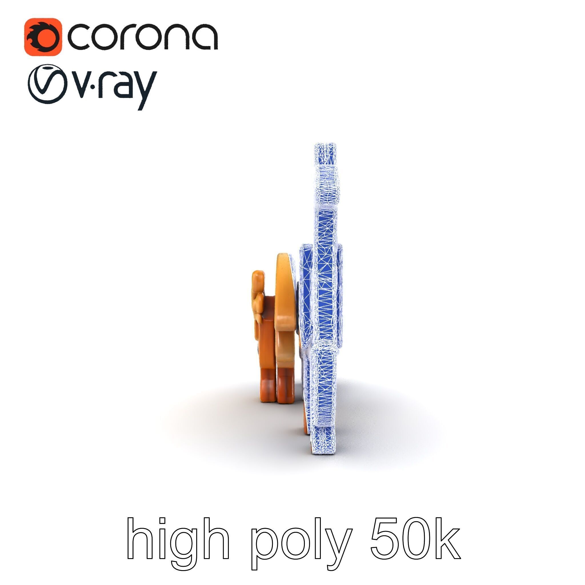 Animal Puzzle Wooden Toy Model Pack Texture_22