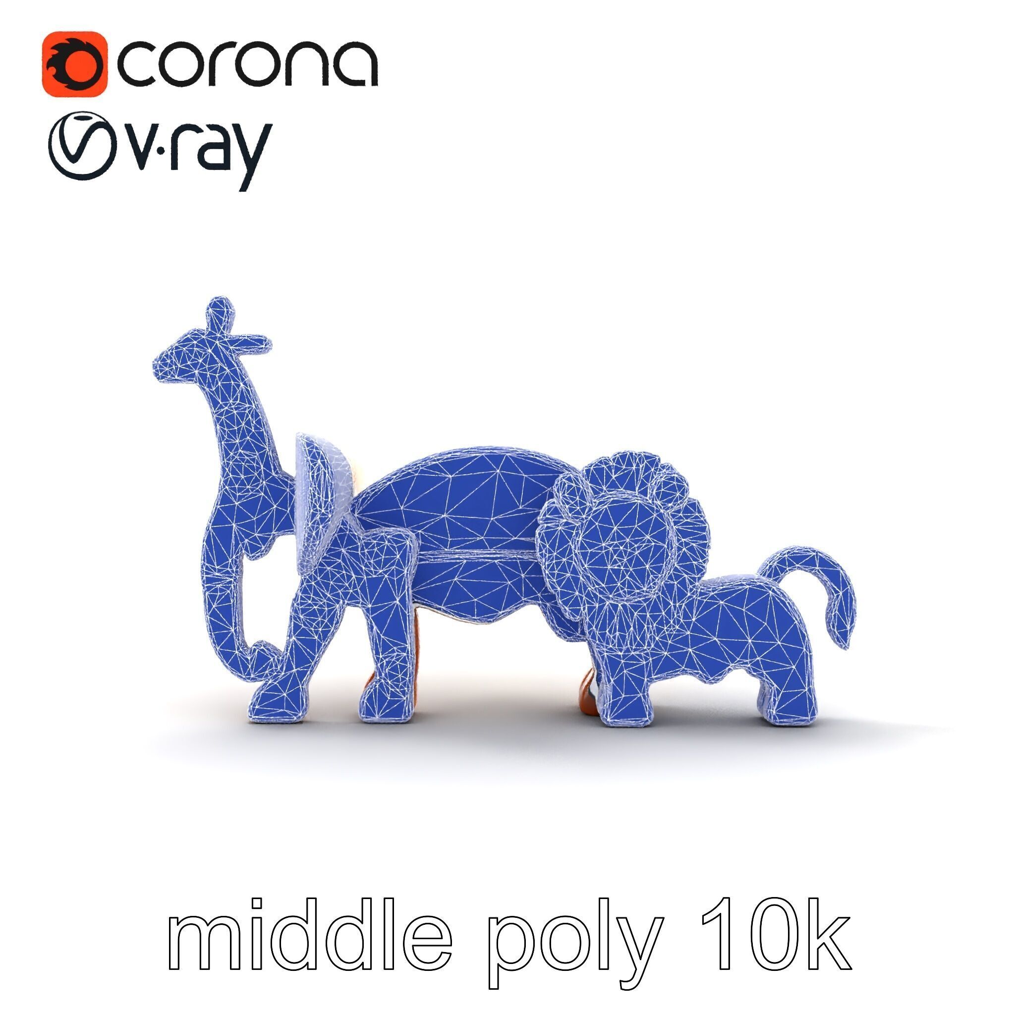 Animal Puzzle Wooden Toy Model Pack Texture_29