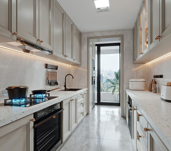 Modern Kitchen 3D model