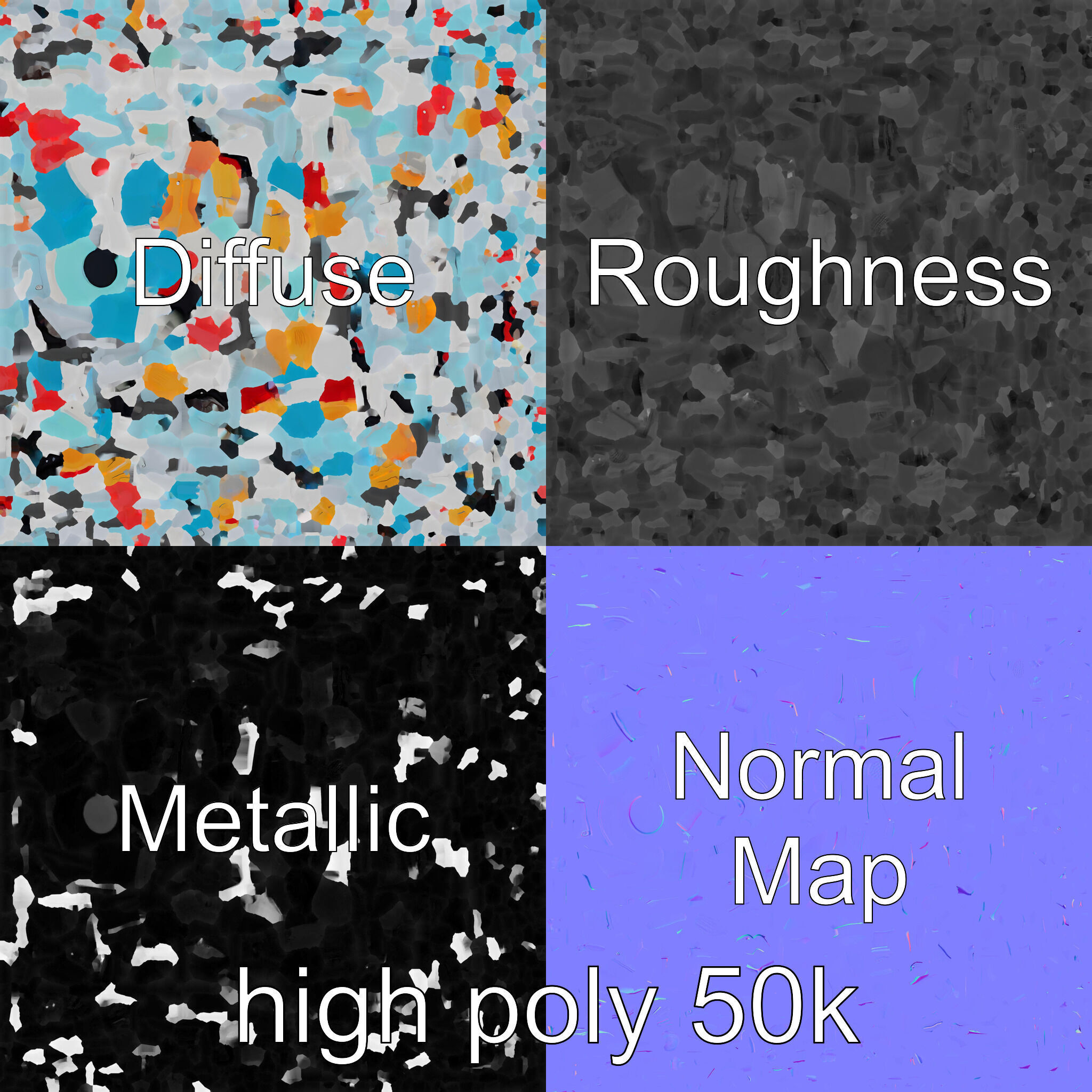 Miniature Kitchen Playset with Utensils model pack Low-poly 3D model_3