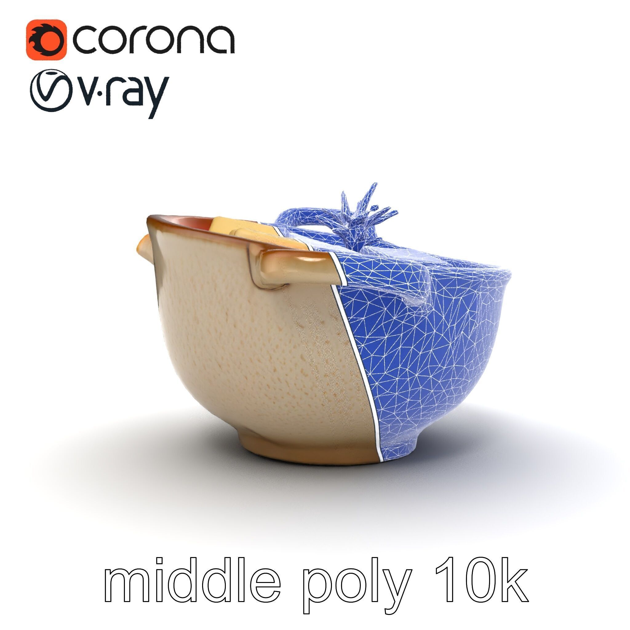 Korean Tofu Stew Pot Photorealistic model pack Low-poly 3D model_60