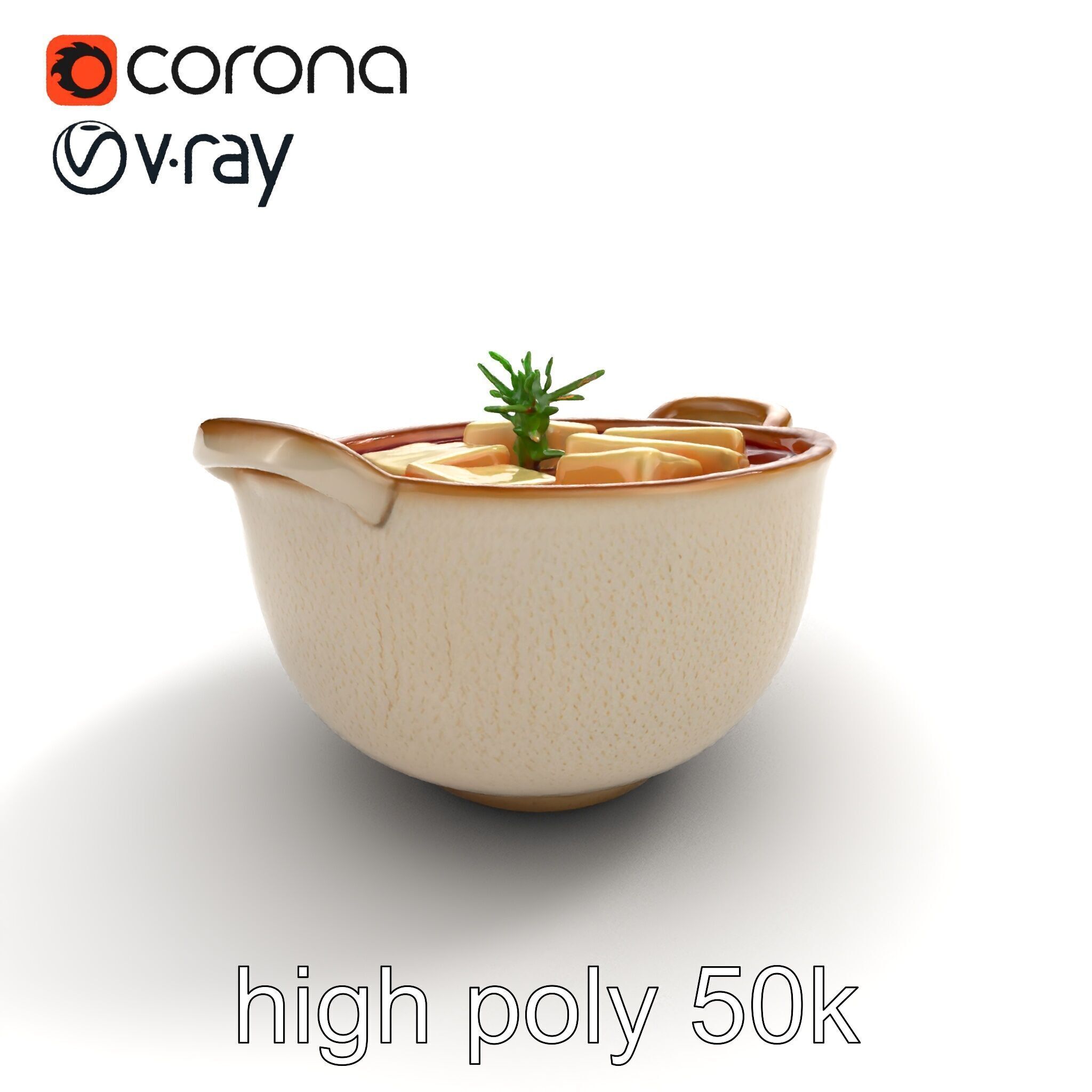 Korean Tofu Stew Pot Photorealistic model pack Low-poly 3D model_47