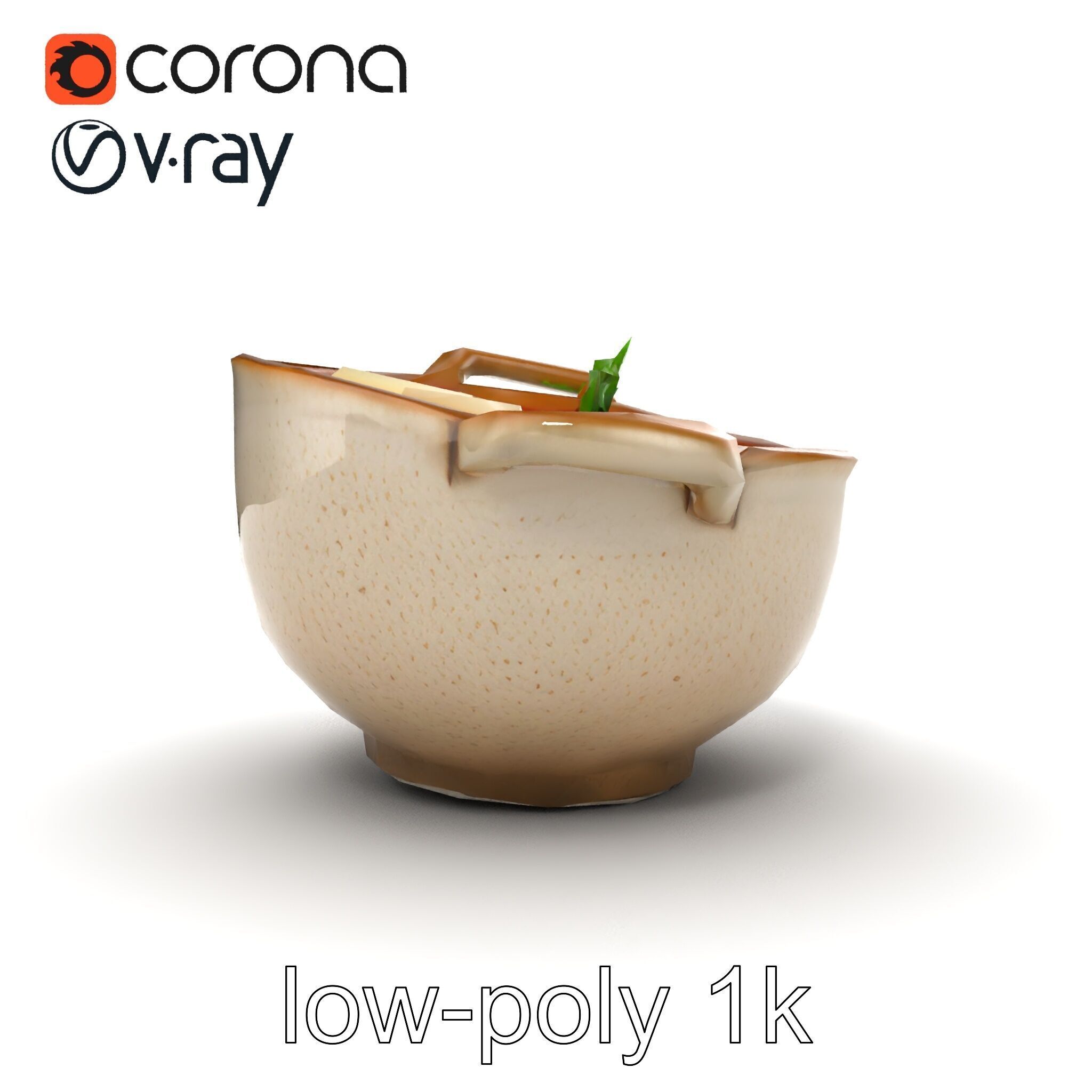 Korean Tofu Stew Pot Photorealistic model pack Low-poly 3D model_53