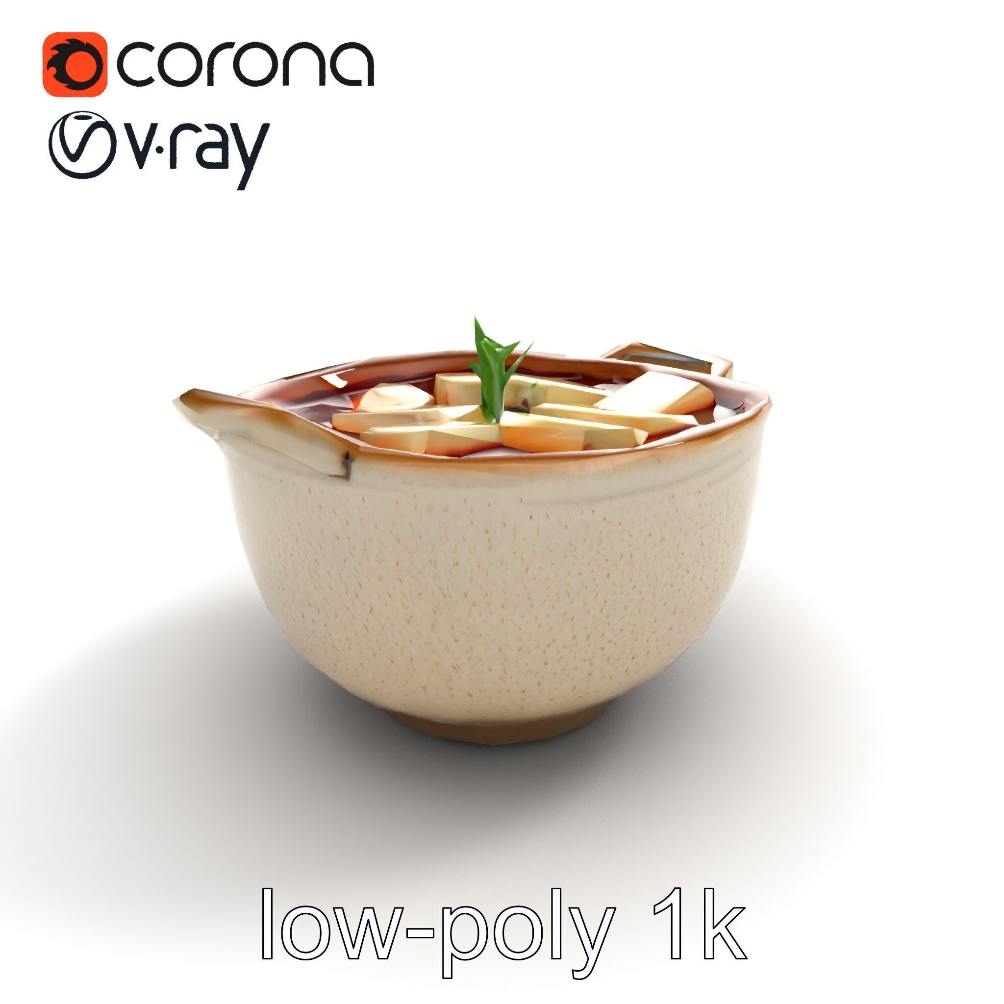 Korean Tofu Stew Pot Photorealistic model pack Low-poly 3D model_40