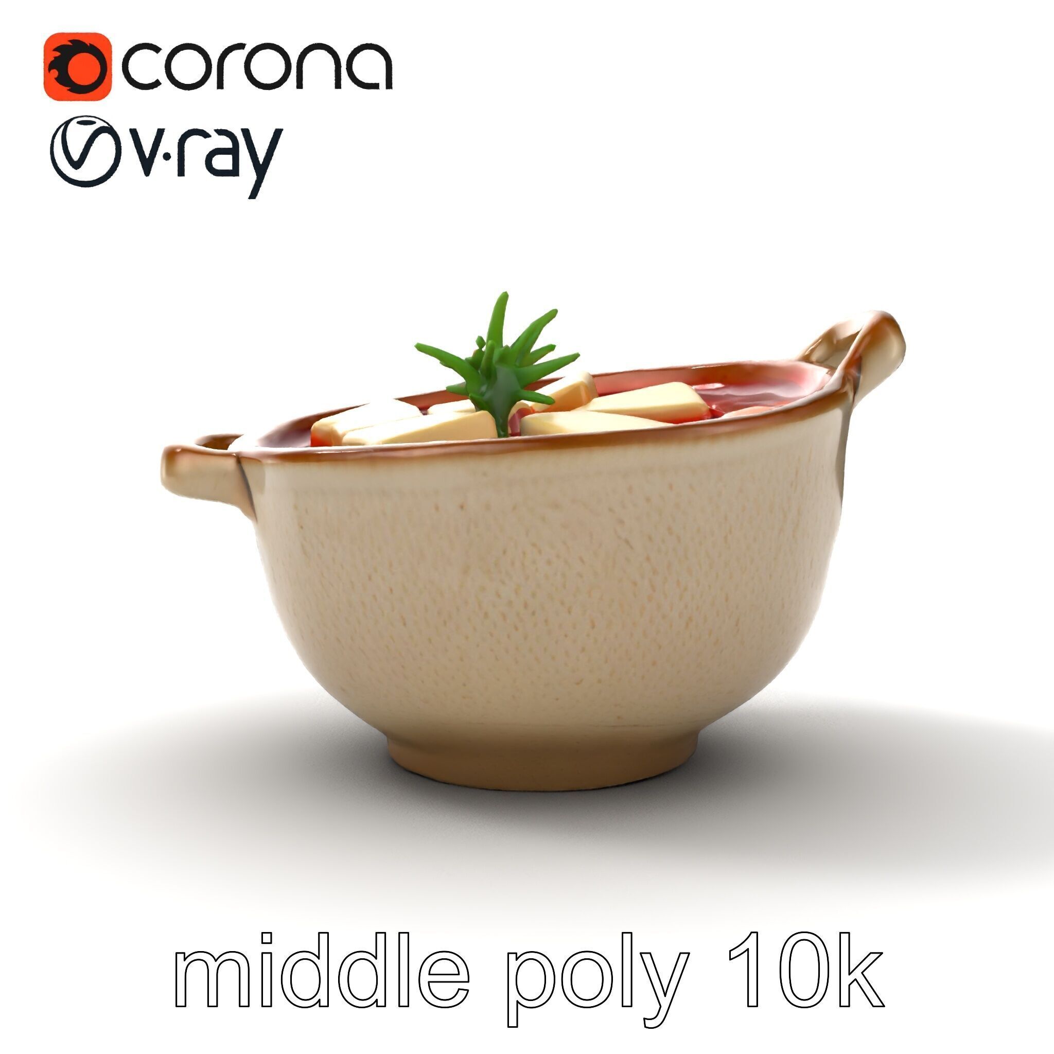 Korean Tofu Stew Pot Photorealistic model pack Low-poly 3D model_52