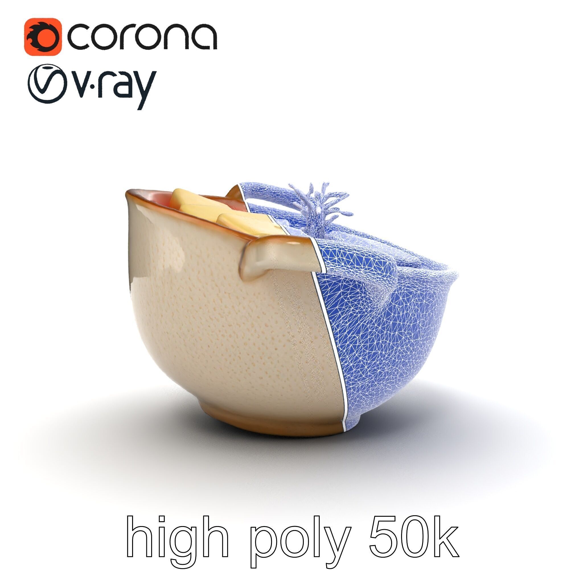 Korean Tofu Stew Pot Photorealistic model pack Low-poly 3D model_56