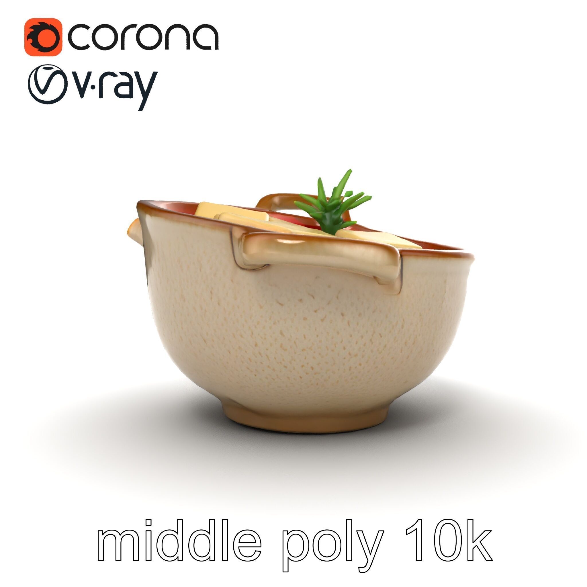 Korean Tofu Stew Pot Photorealistic model pack Low-poly 3D model_57