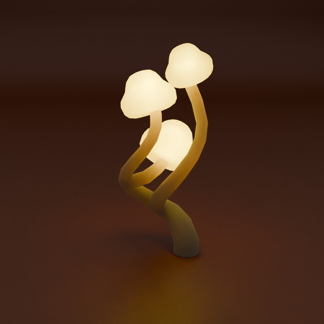 Indirect mushroom lighting 3D model_5