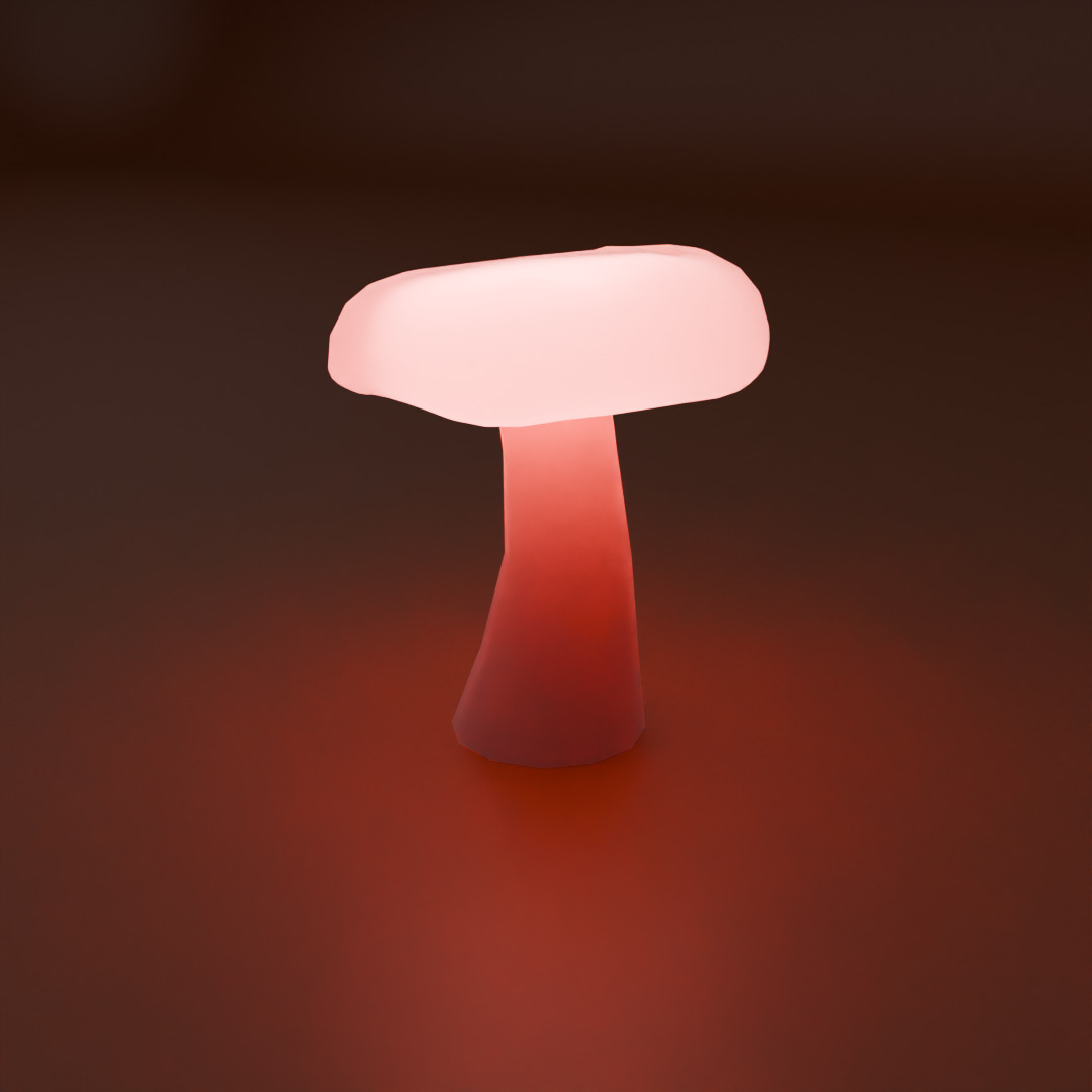 Indirect mushroom lighting 3D model_2