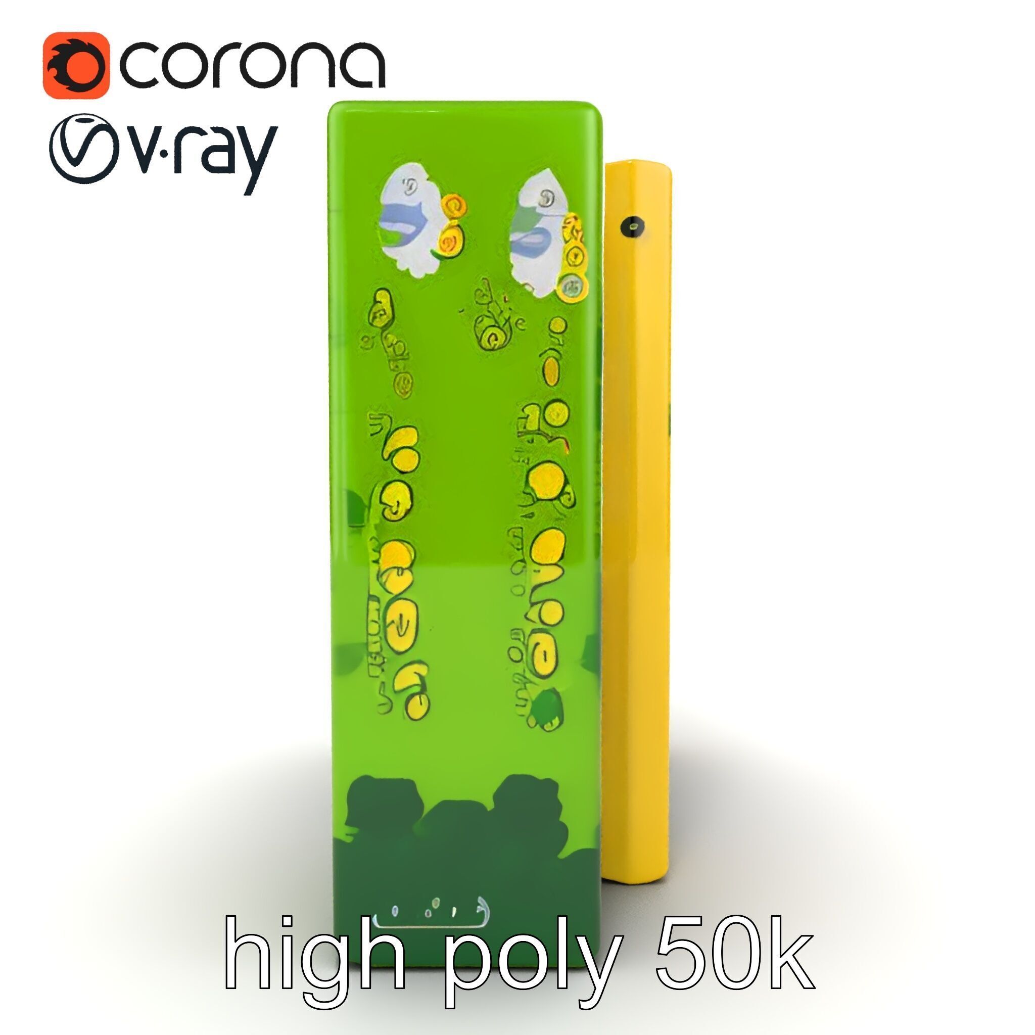 Safari Animal Bingo Game Model Pack Low-poly 3D model_24