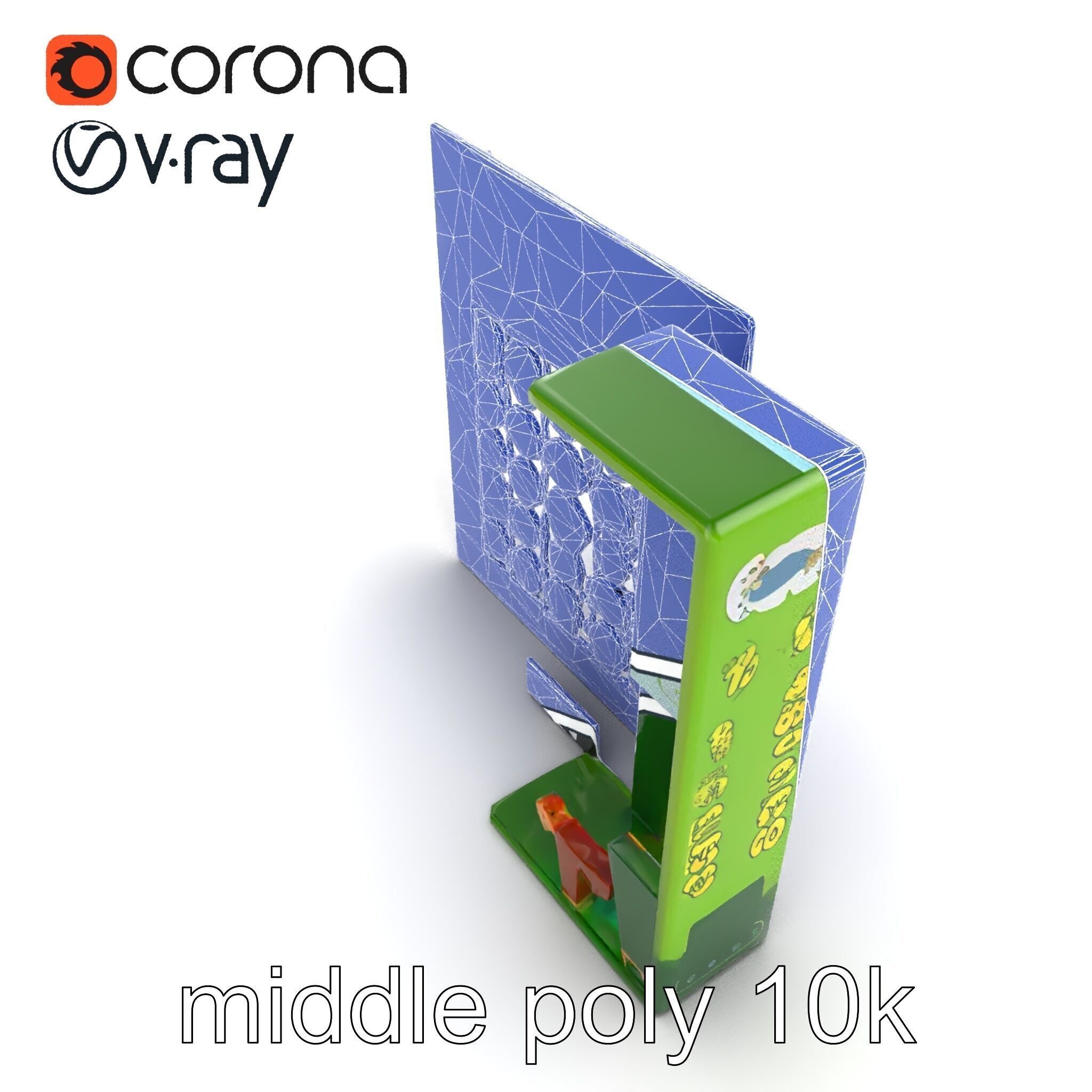 Safari Animal Bingo Game Model Pack Low-poly 3D model_15