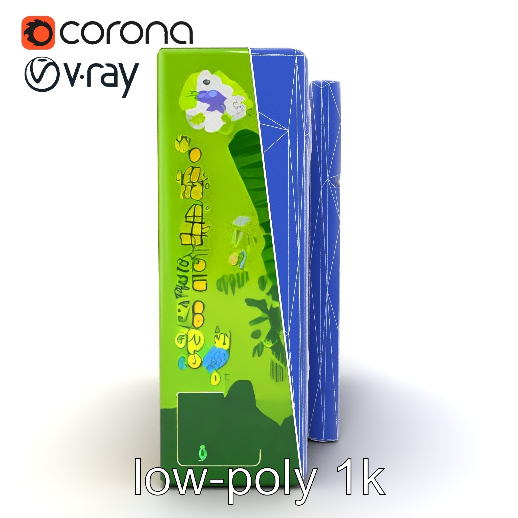 Safari Animal Bingo Game Model Pack Low-poly 3D model_17