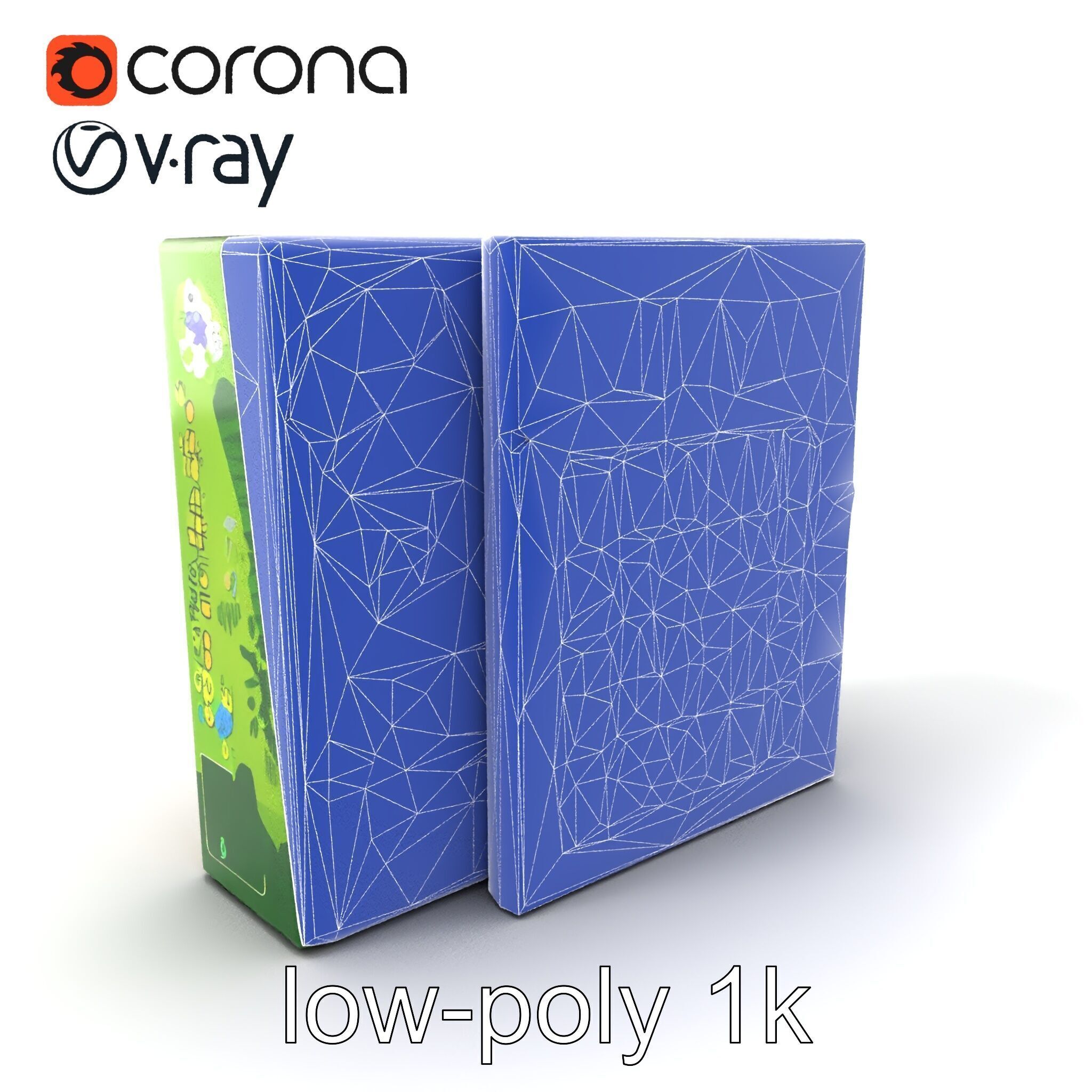 Safari Animal Bingo Game Model Pack Low-poly 3D model_7