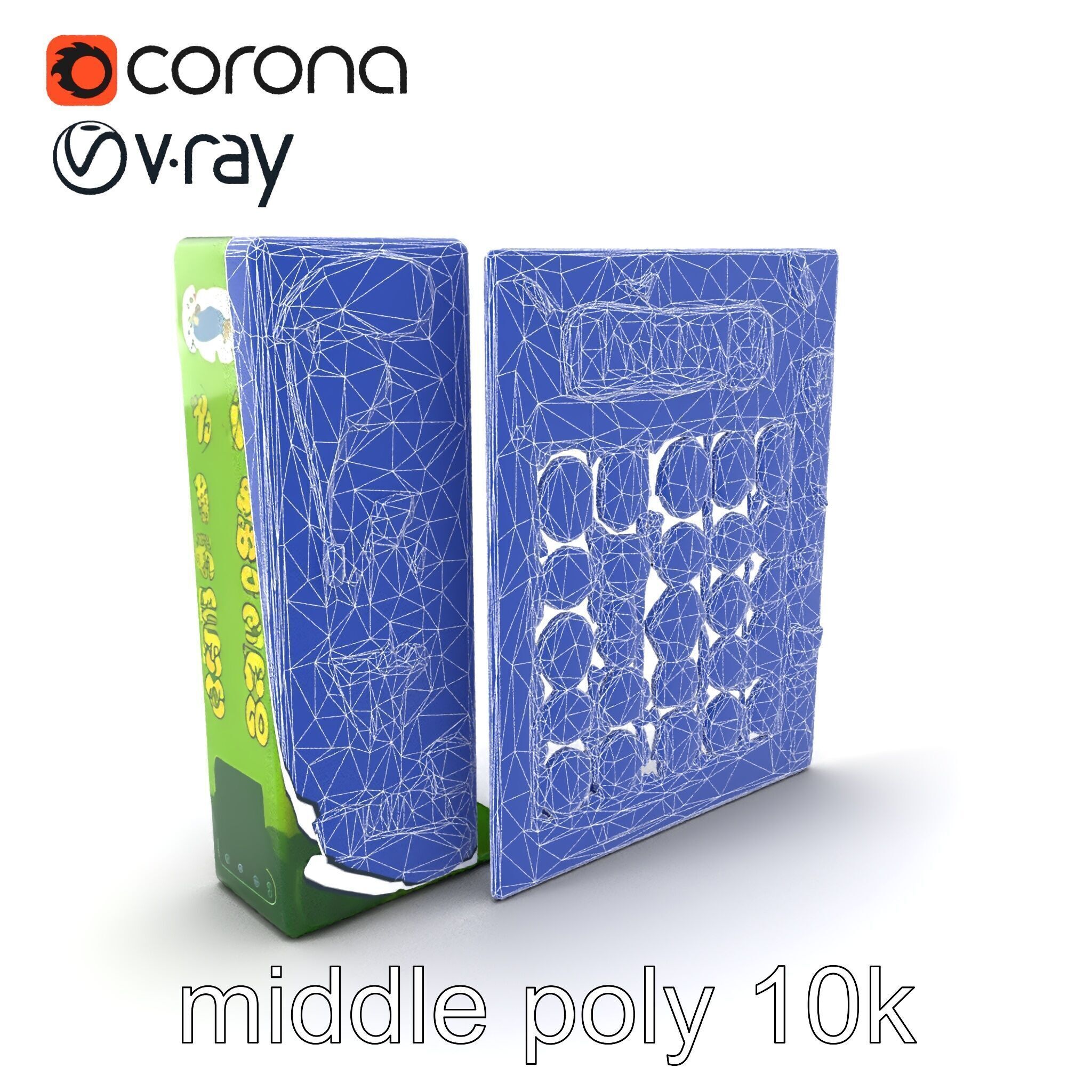 Safari Animal Bingo Game Model Pack Low-poly 3D model_6