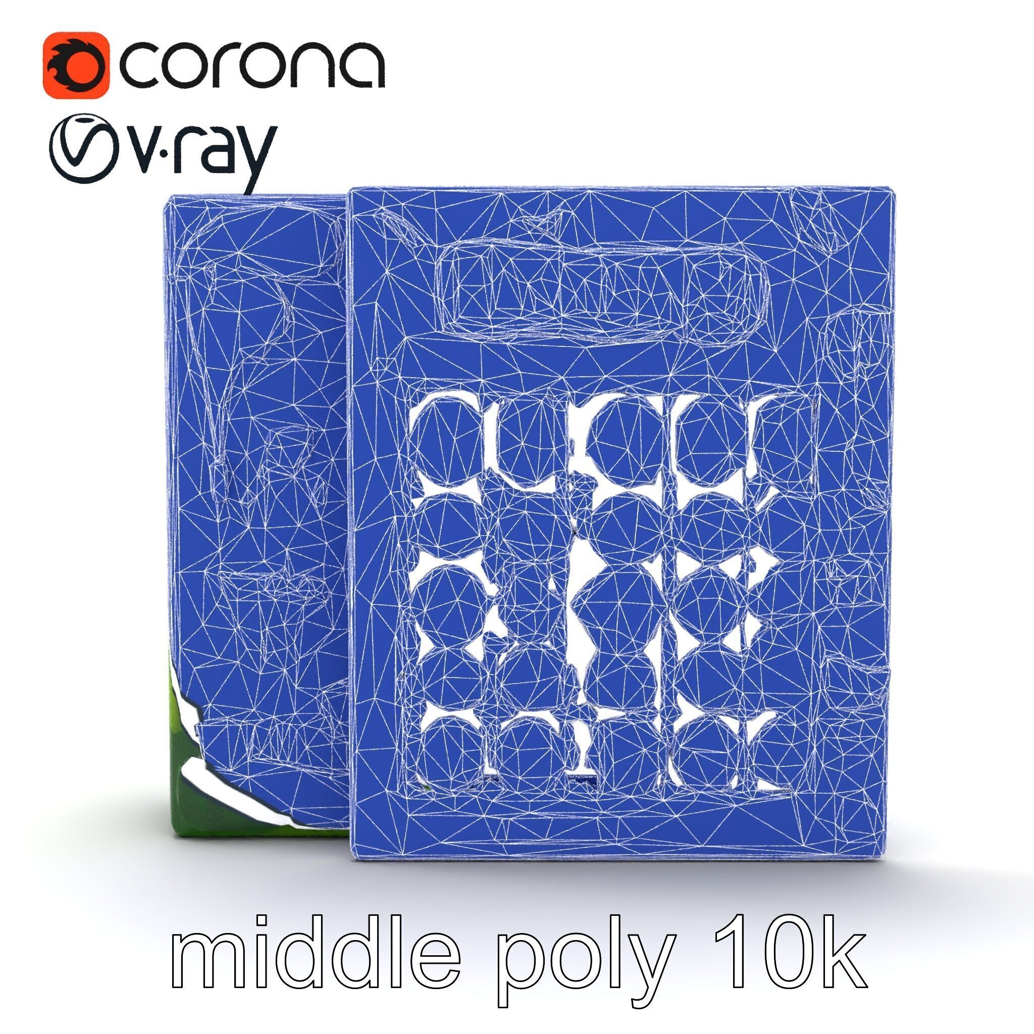 Safari Animal Bingo Game Model Pack Low-poly 3D model_29